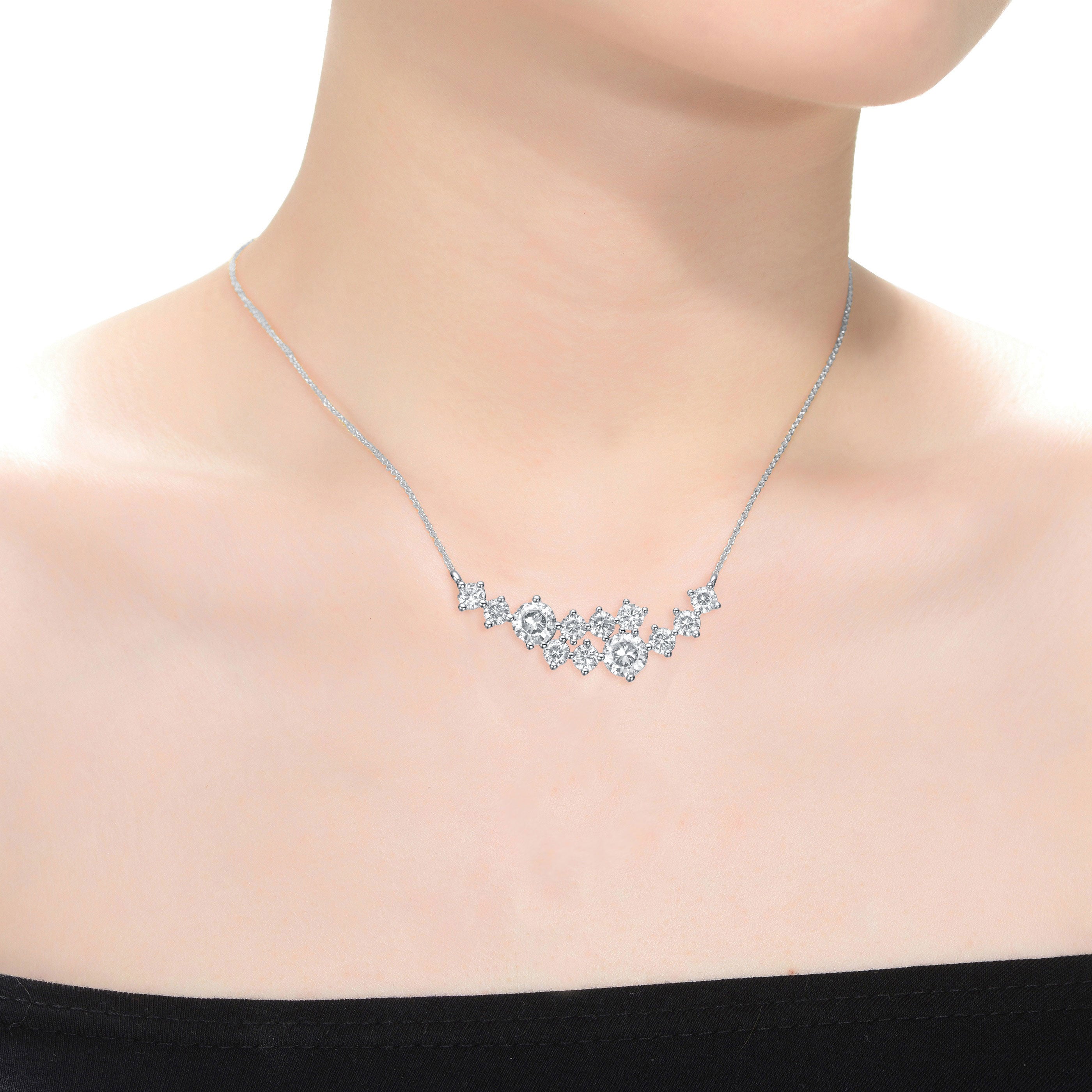 Laurie Classic Moissanite Necklace GENEVIVE