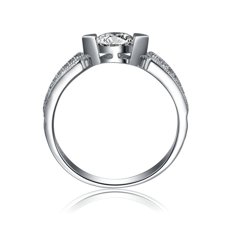 Eliana Moissanite Flower Cluster Ring GENEVIVE