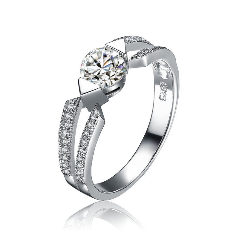Eliana Moissanite Flower Cluster Ring GENEVIVE