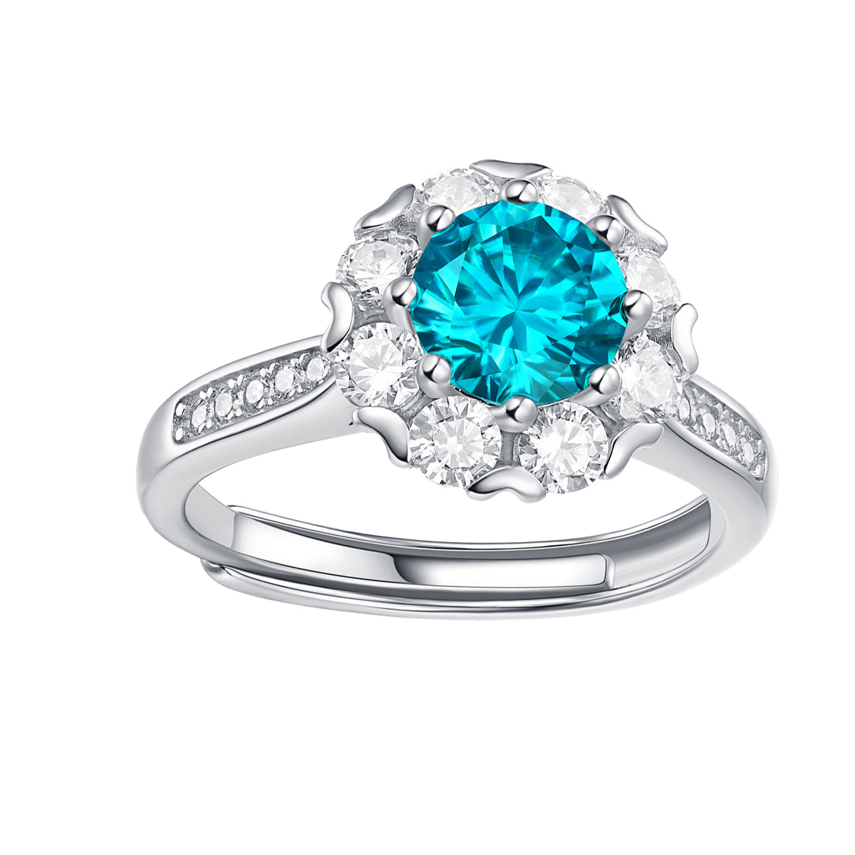 Yvonne Turquoise Blue Couture Adjustable Ring GENEVIVE