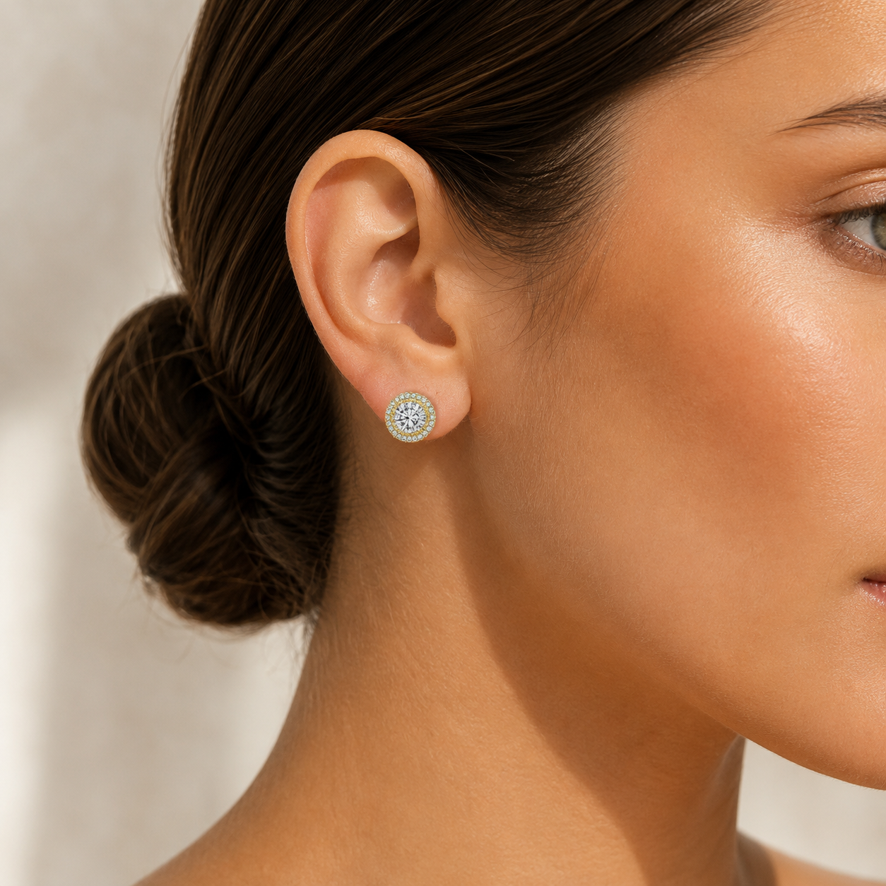 Marie Circle Row Earrings GENEVIVE