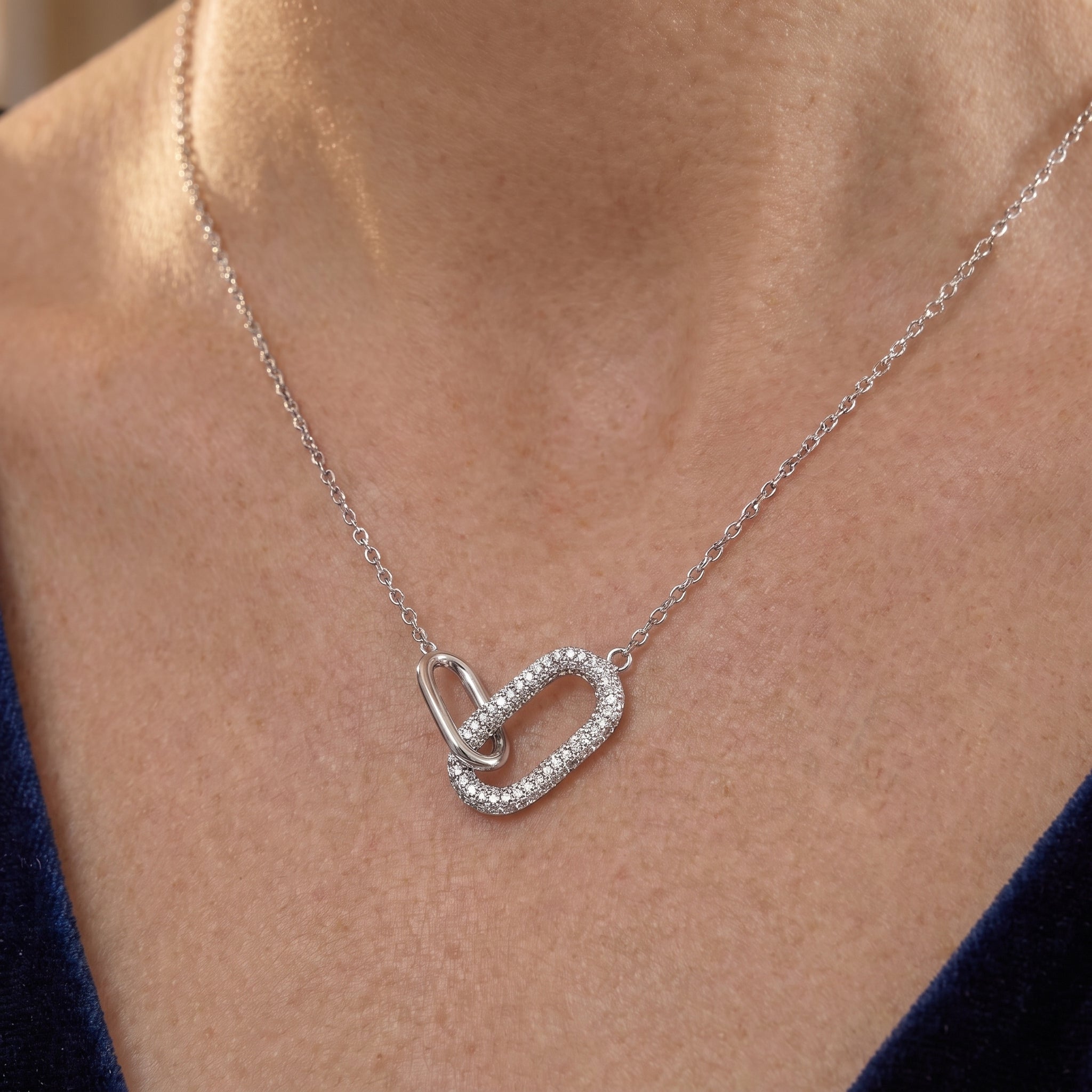Vilette Classic Duo Couture Chain Necklace - GENEVIVE