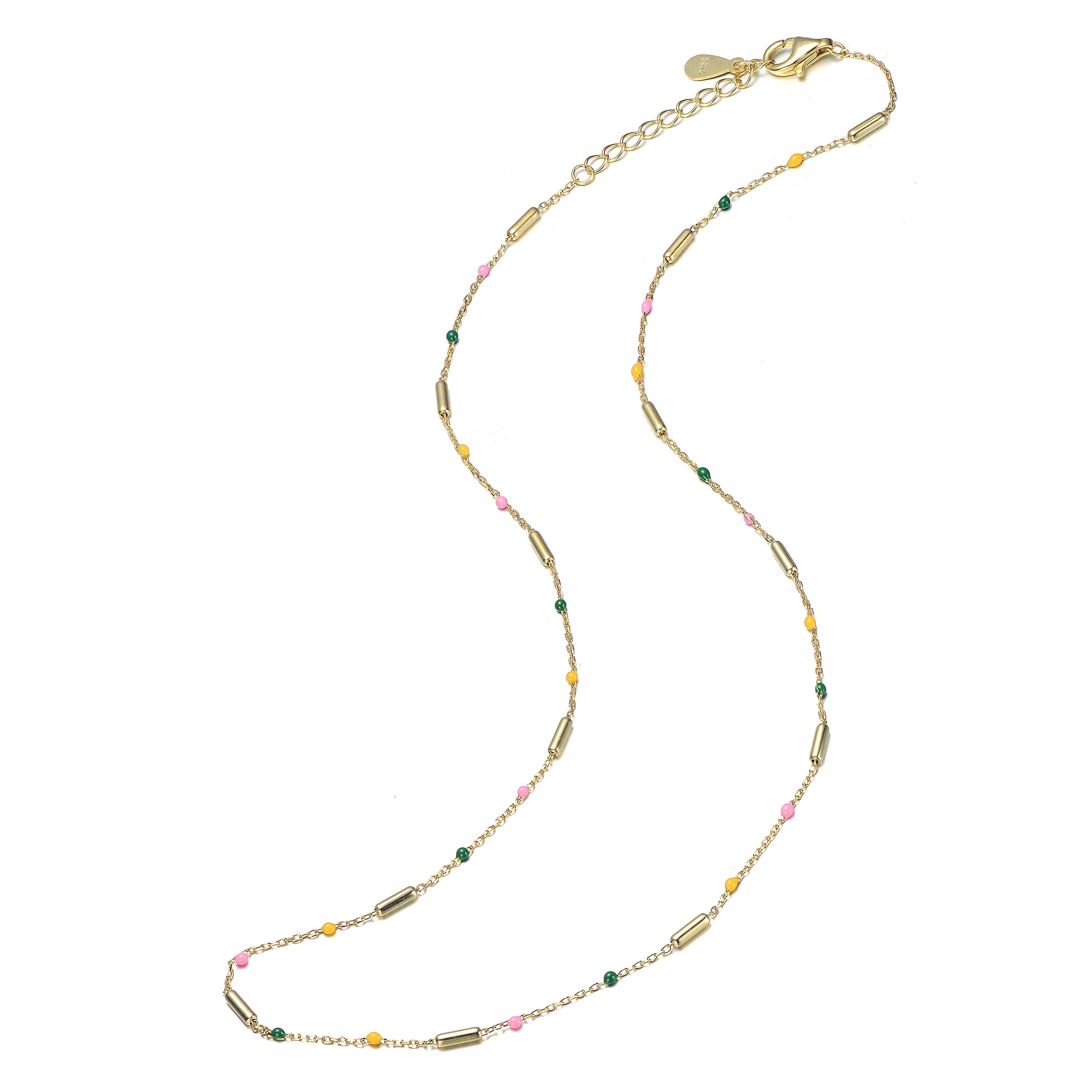 Fleur Dainty Link Necklace Genevive