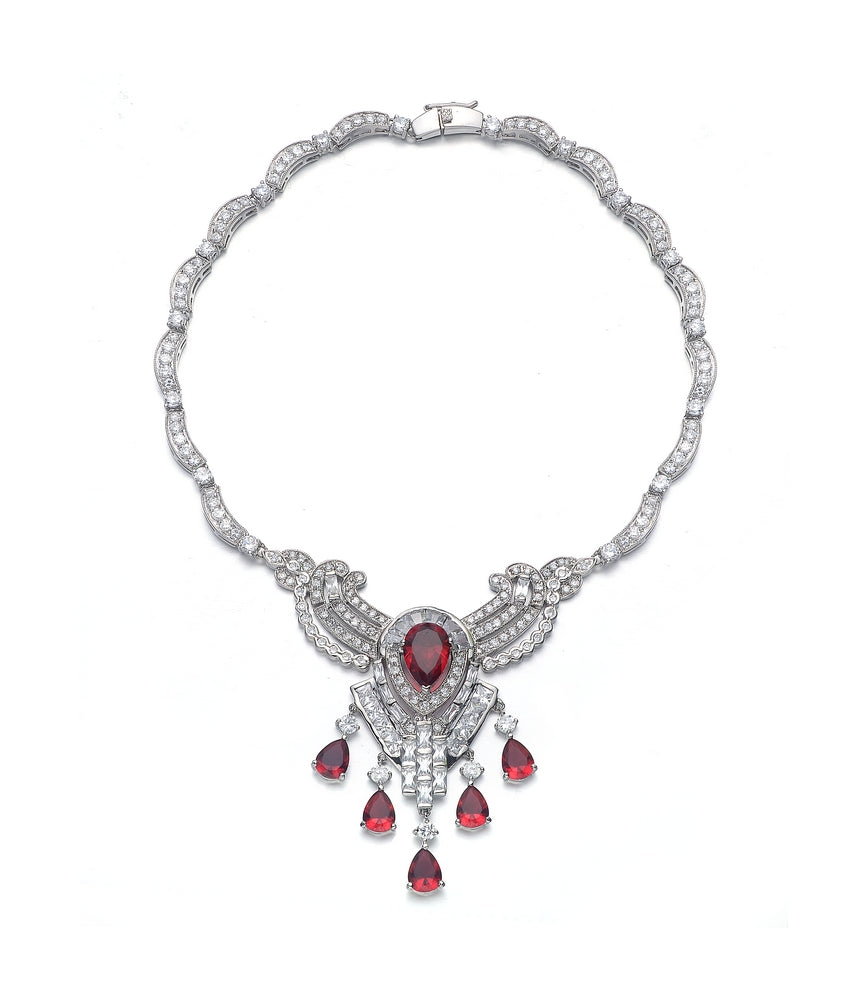 Antoinette Statement Couture Teardrop Necklace GENEVIVE