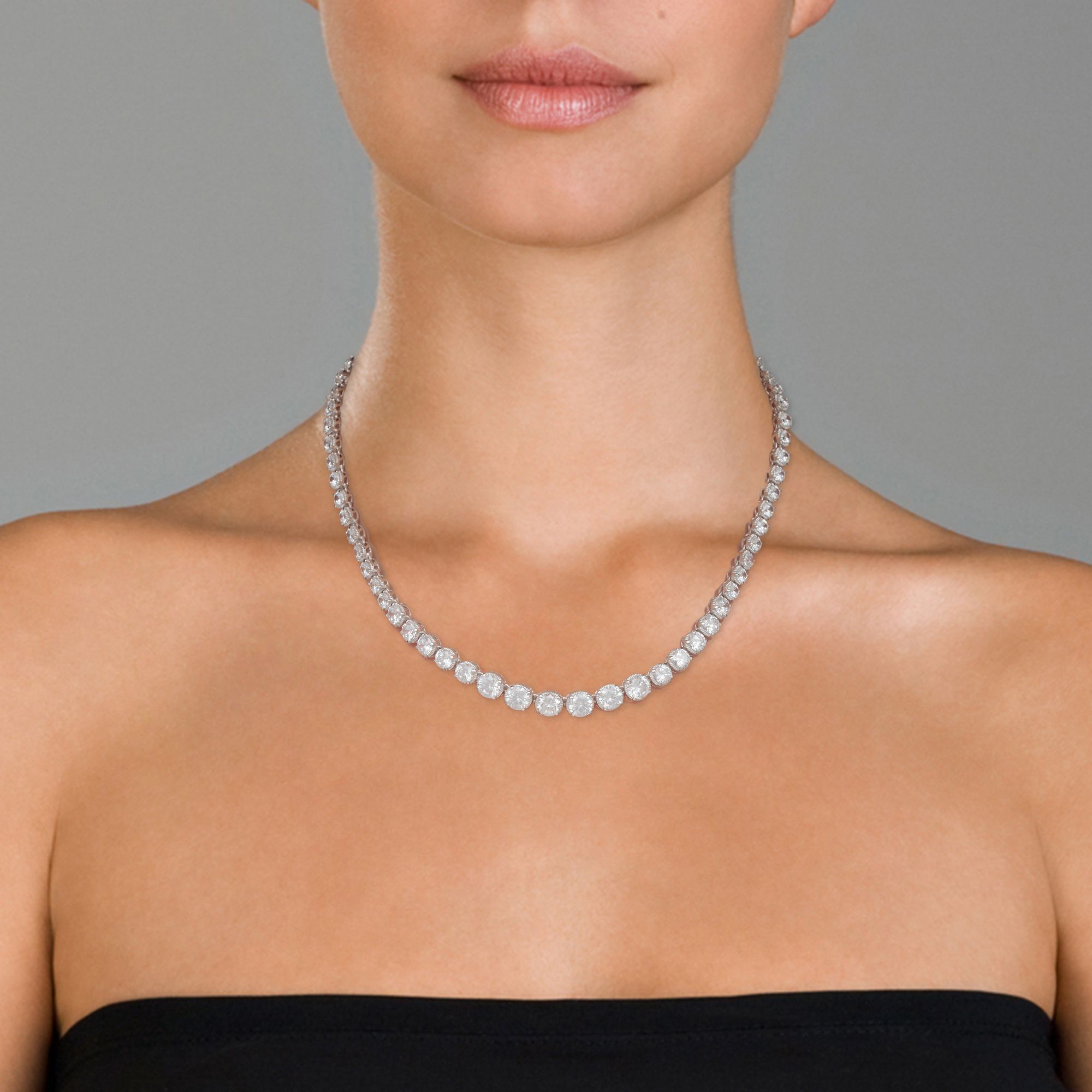 Marie Classic Cubic Zirconia Necklace GENEVIVE