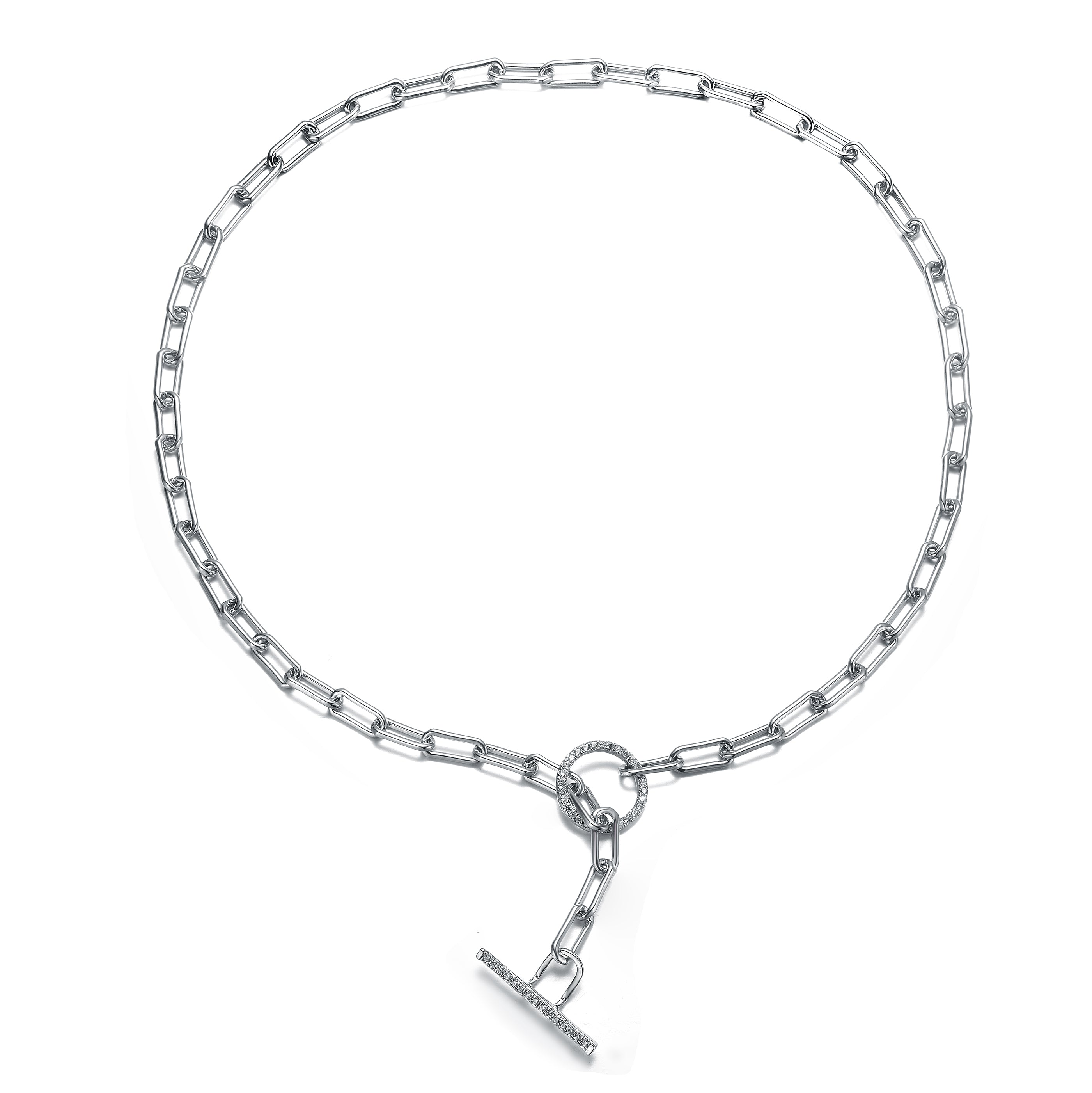 Justine Zirconia Spring Chain Necklace GENEVIVE