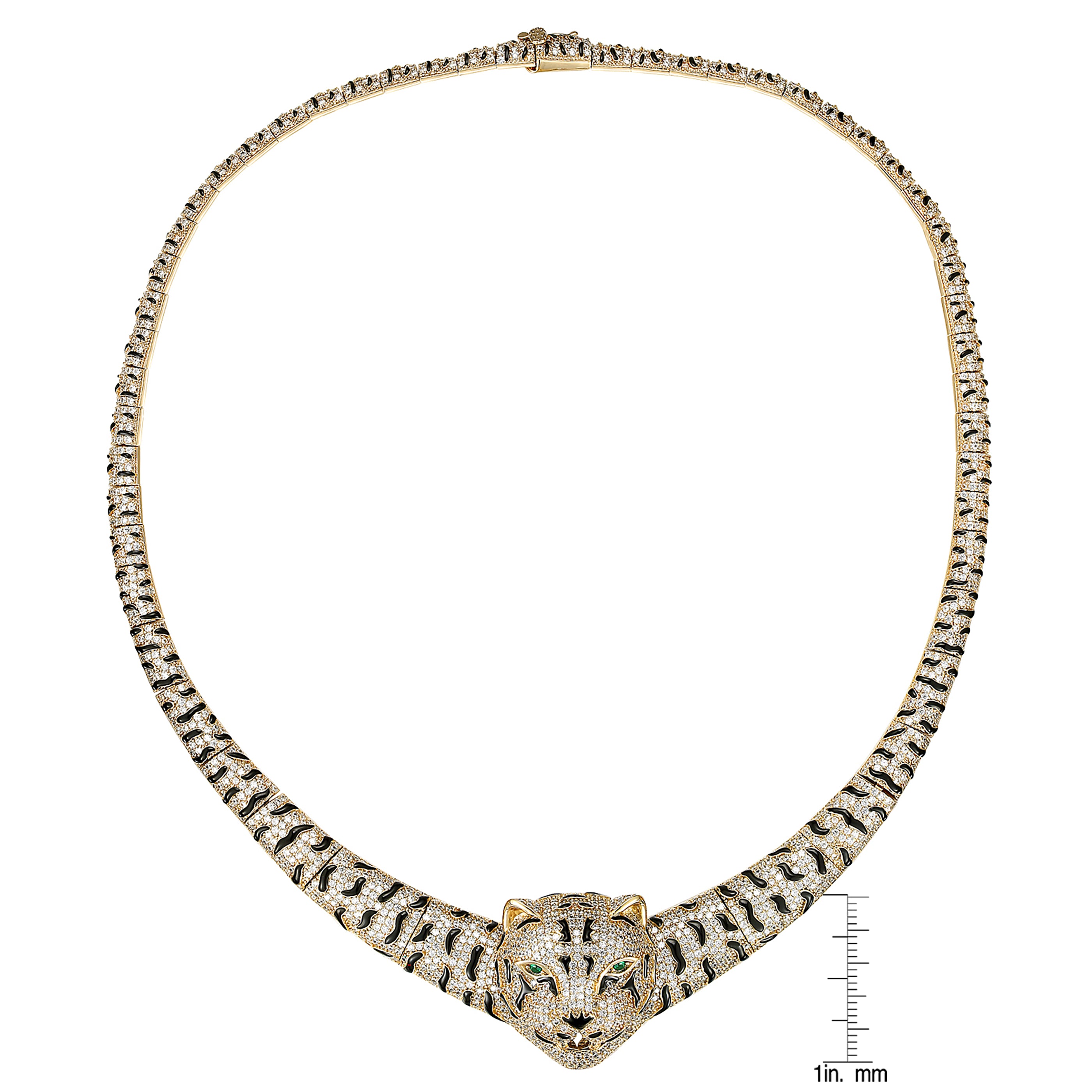 Estelle Statement Tiger Pendant Necklace GENEVIVE