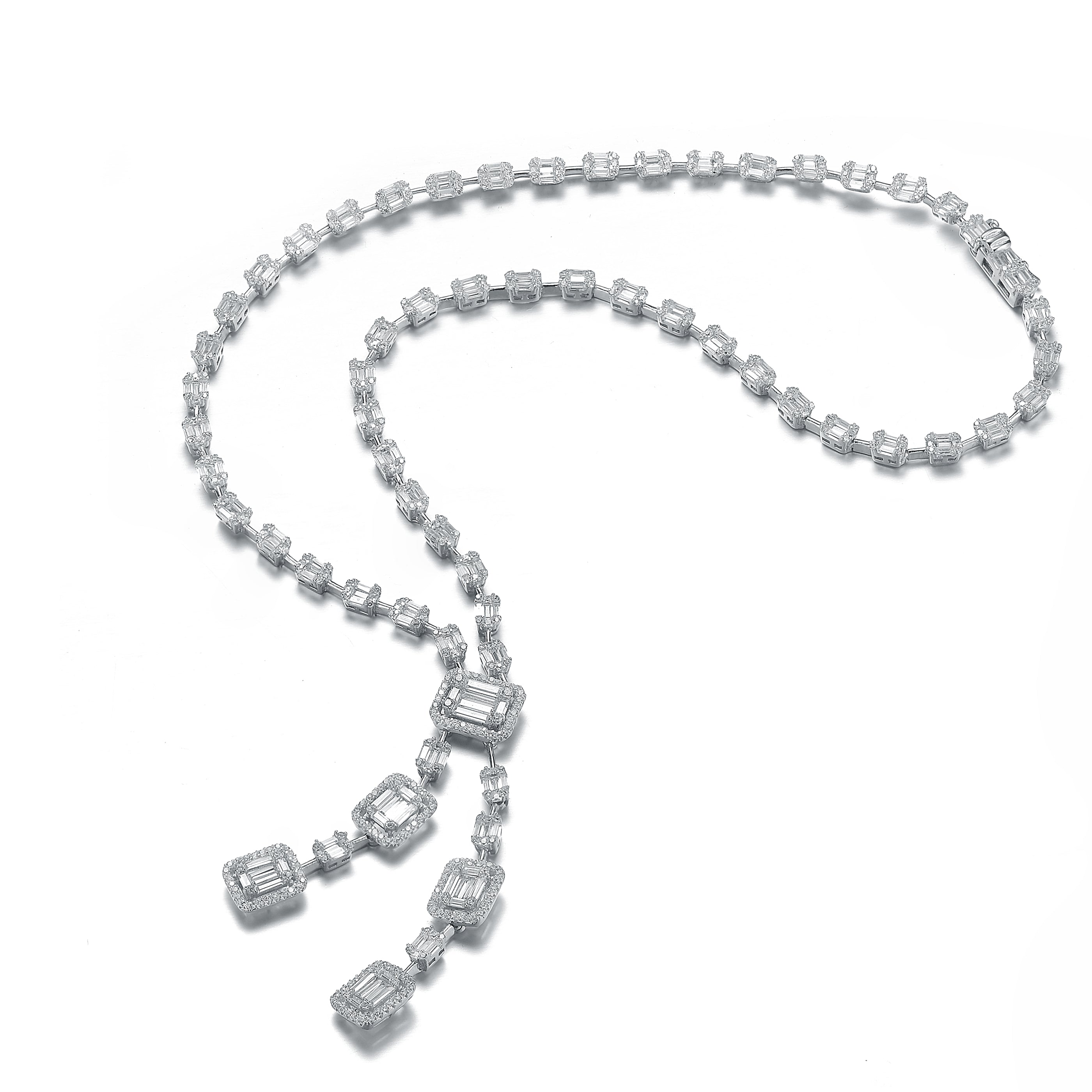 Sylvie Tennis Tie Necklace GENEVIVE