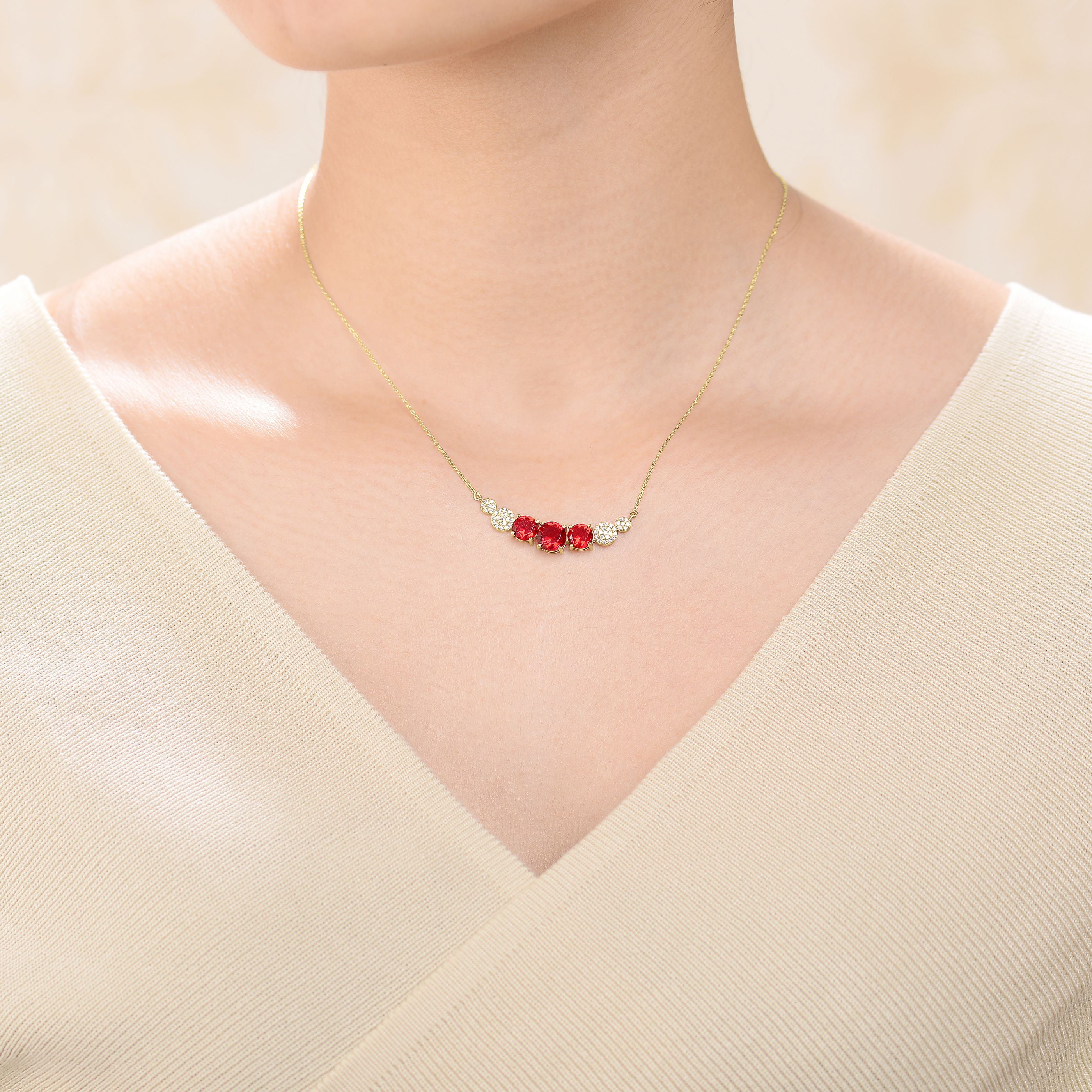 Julie Midi Circle Necklace GENEVIVE