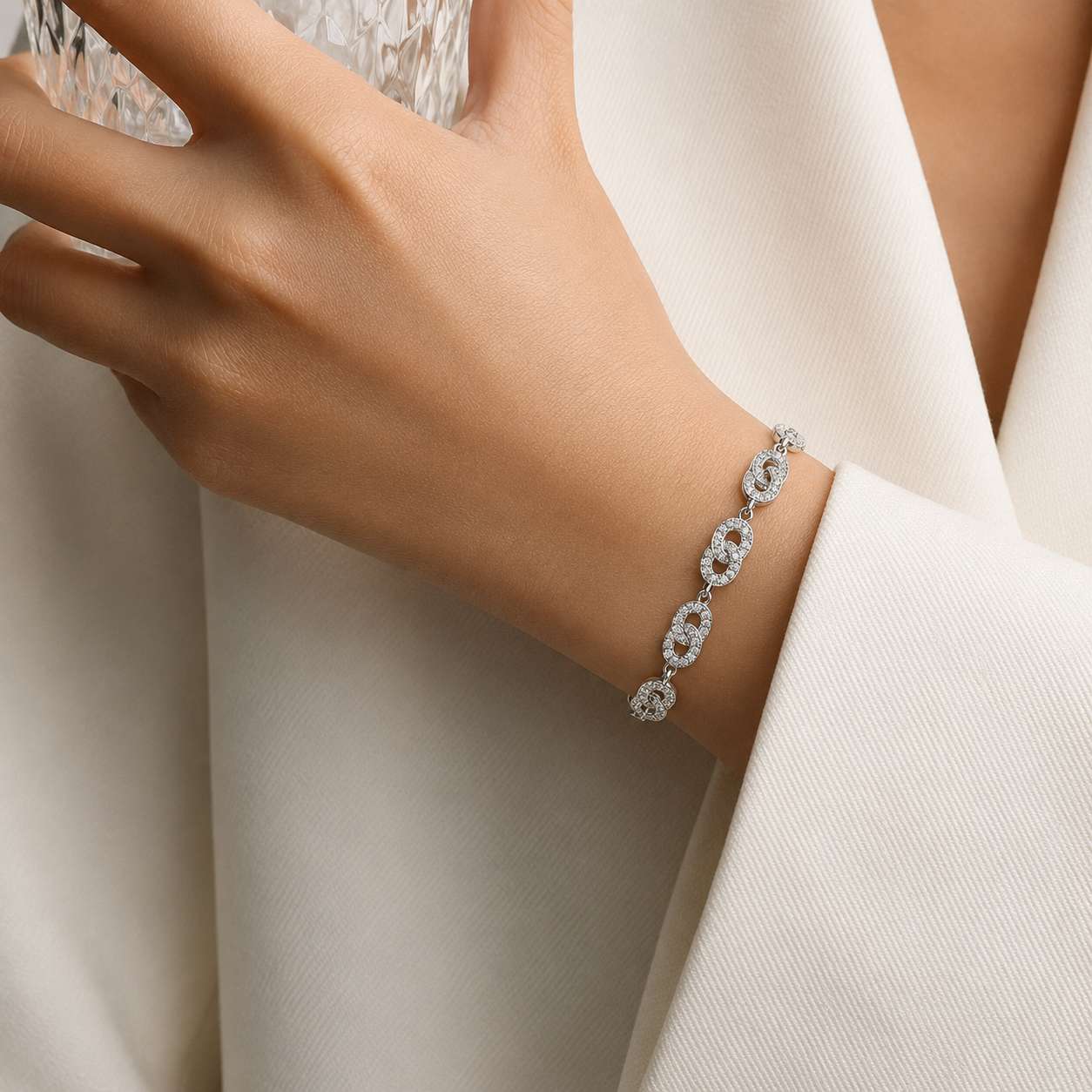Odette Pave-set Bracelet GENEVIVE