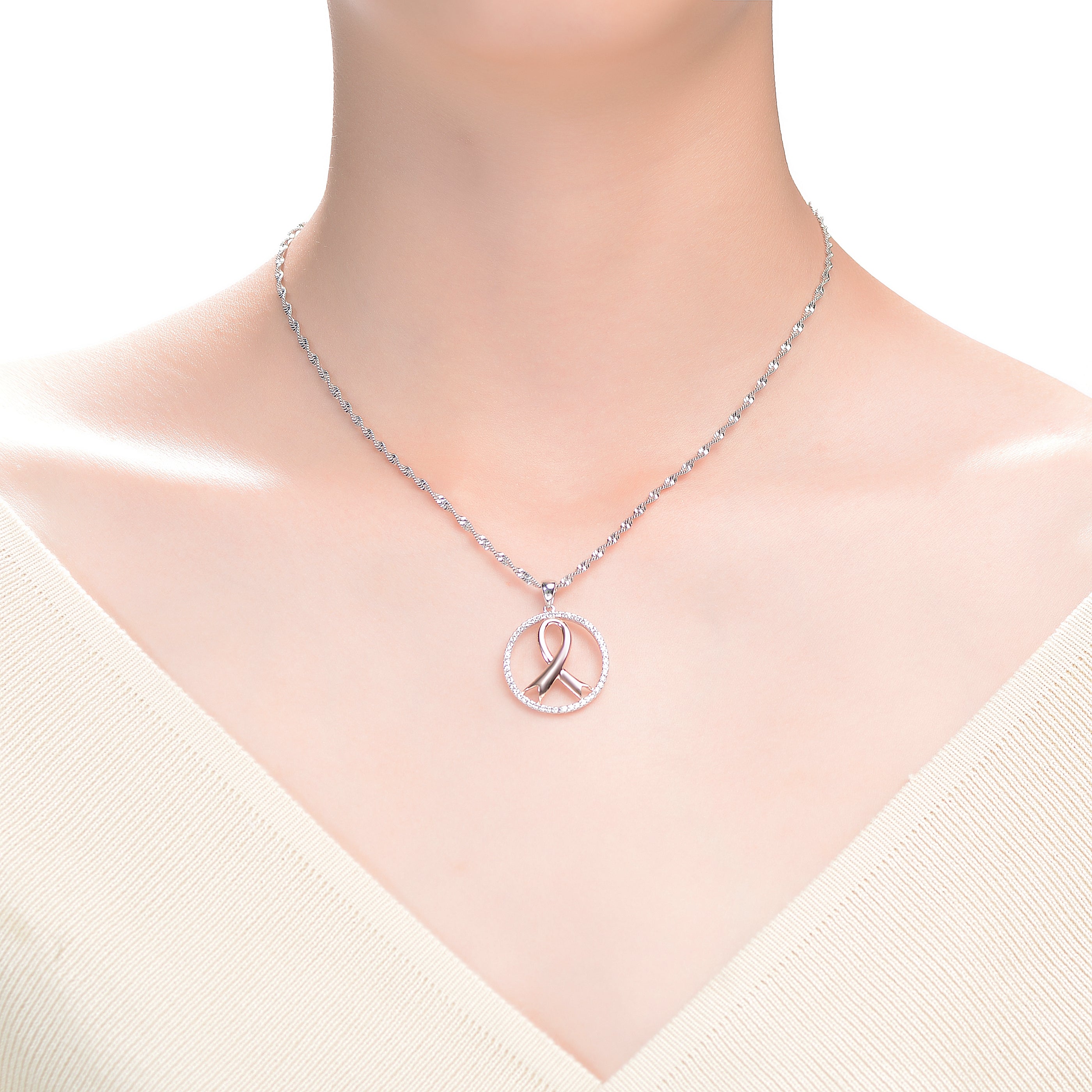Raquelle Loop Ribbon Necklace GENEVIVE