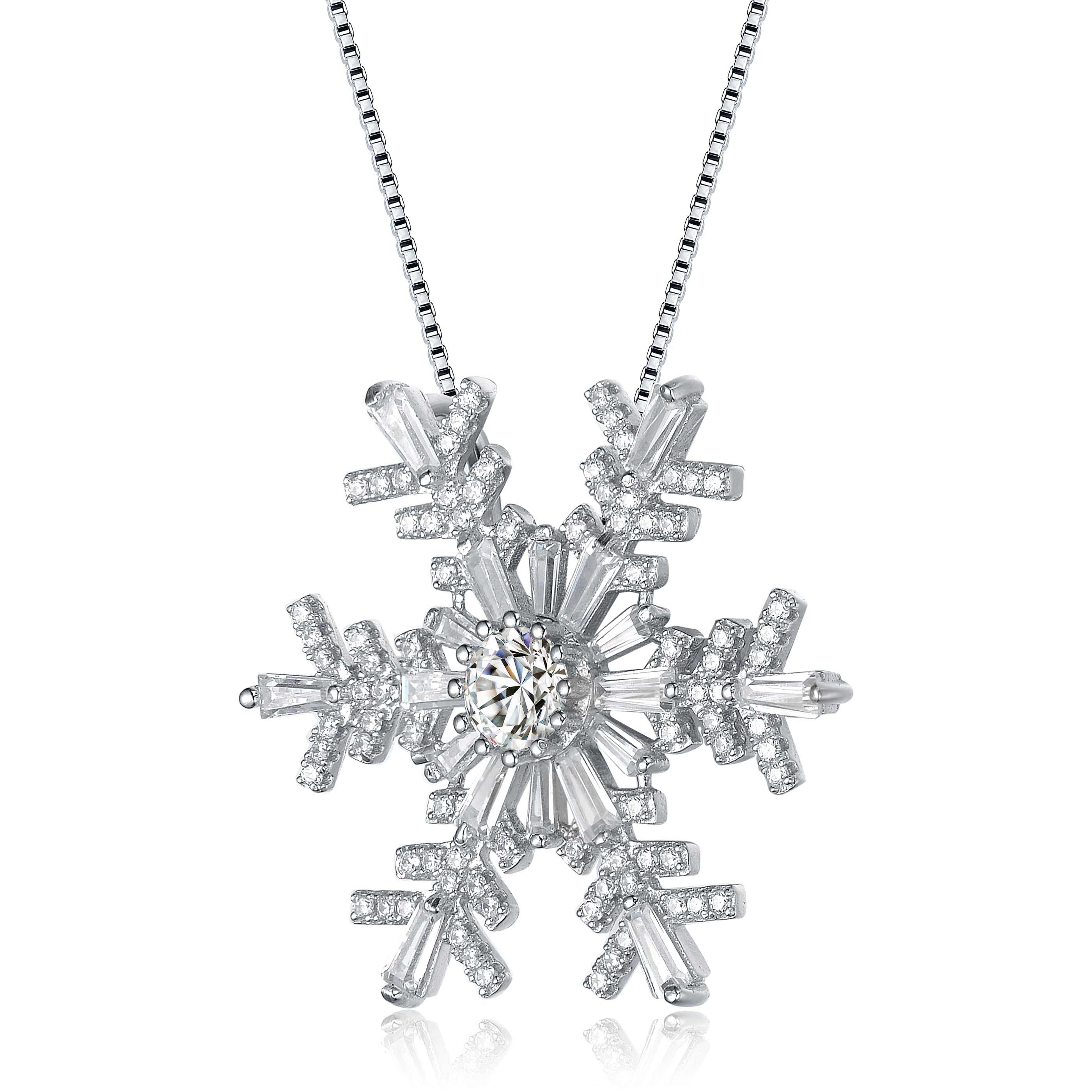 Champéry Snowflake Midi Pendant Necklace GENEVIVE
