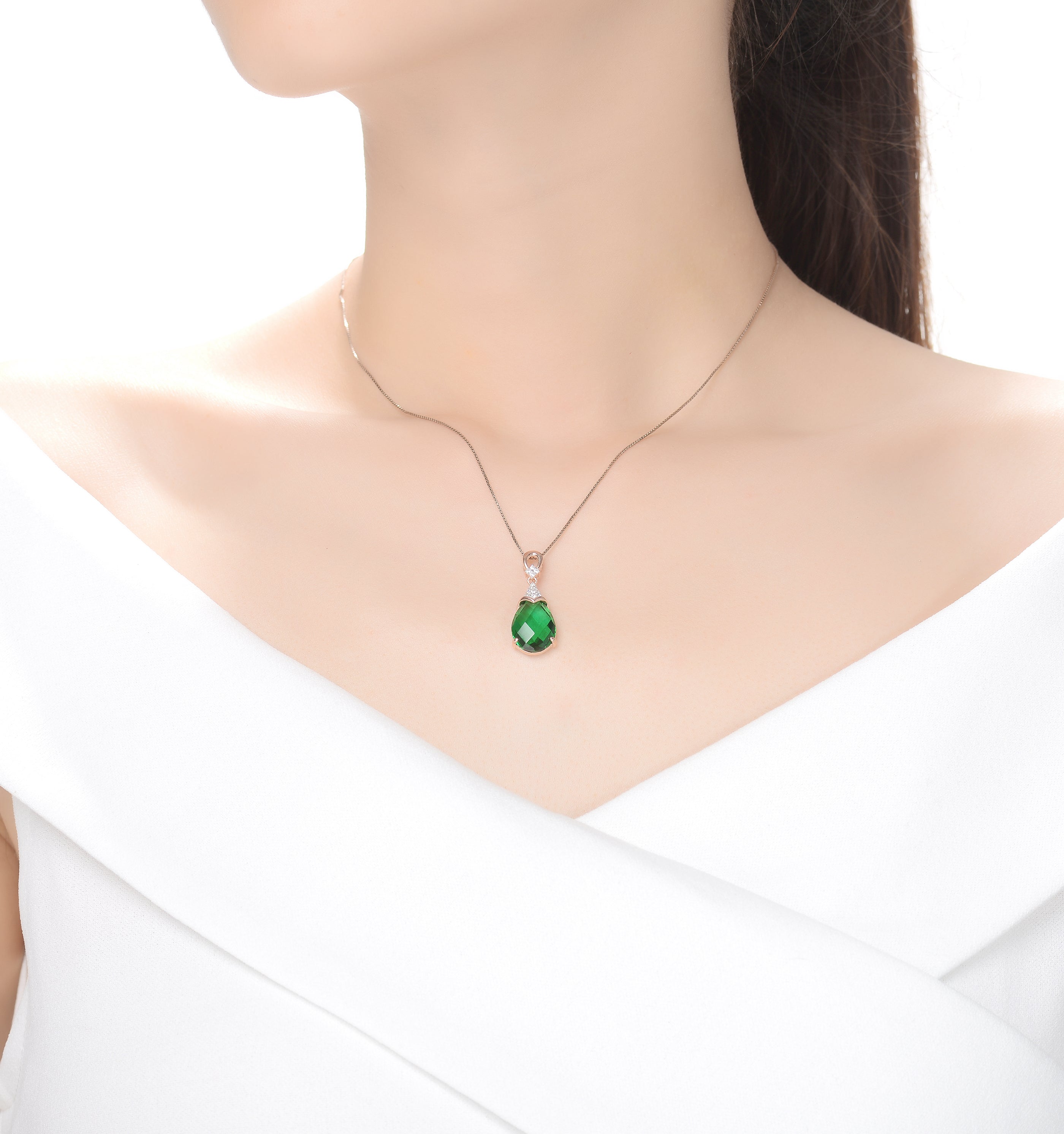 Constance Nouveau Teardrop Necklace GENEVIVE