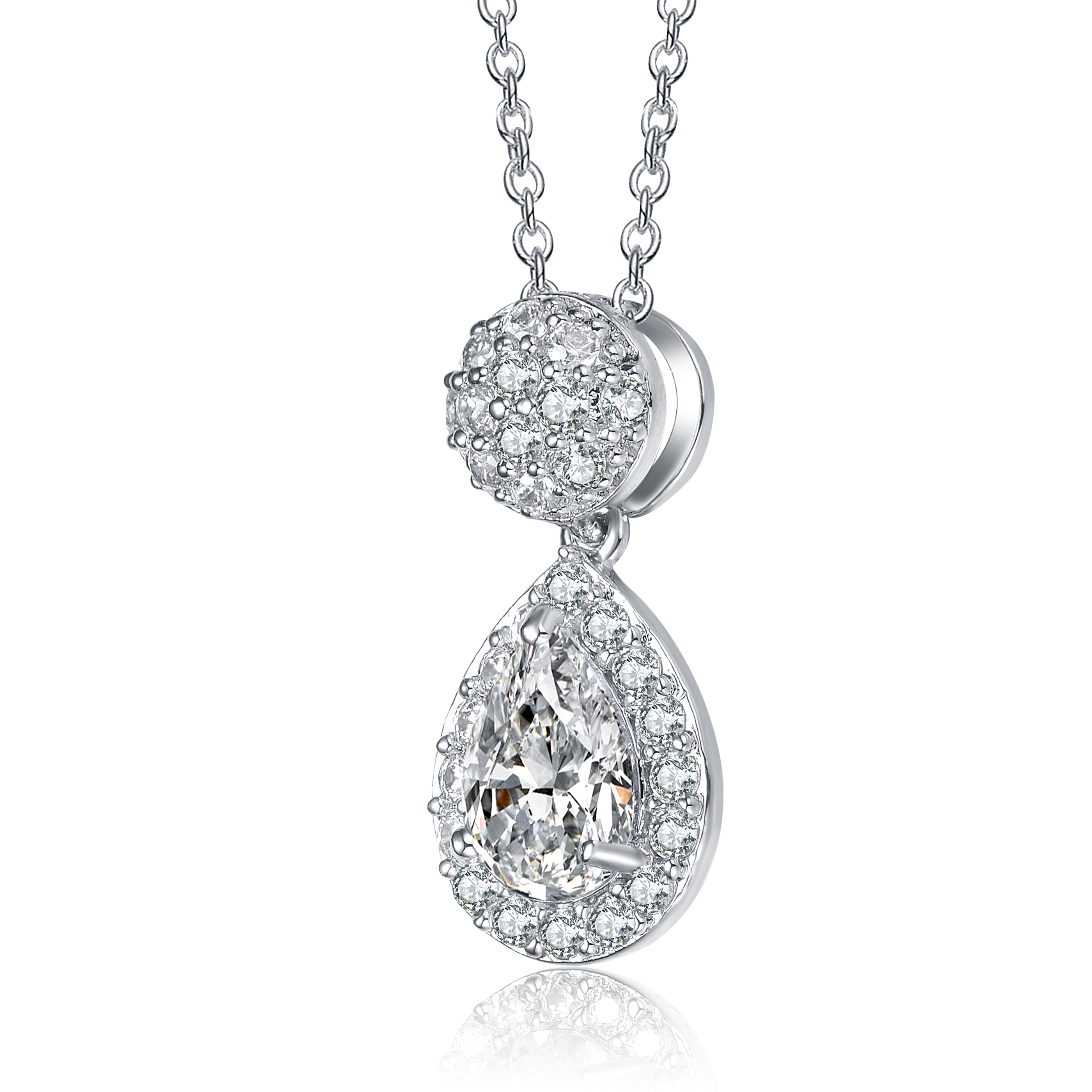 Constance Halo Cluster Necklace GENEVIVE