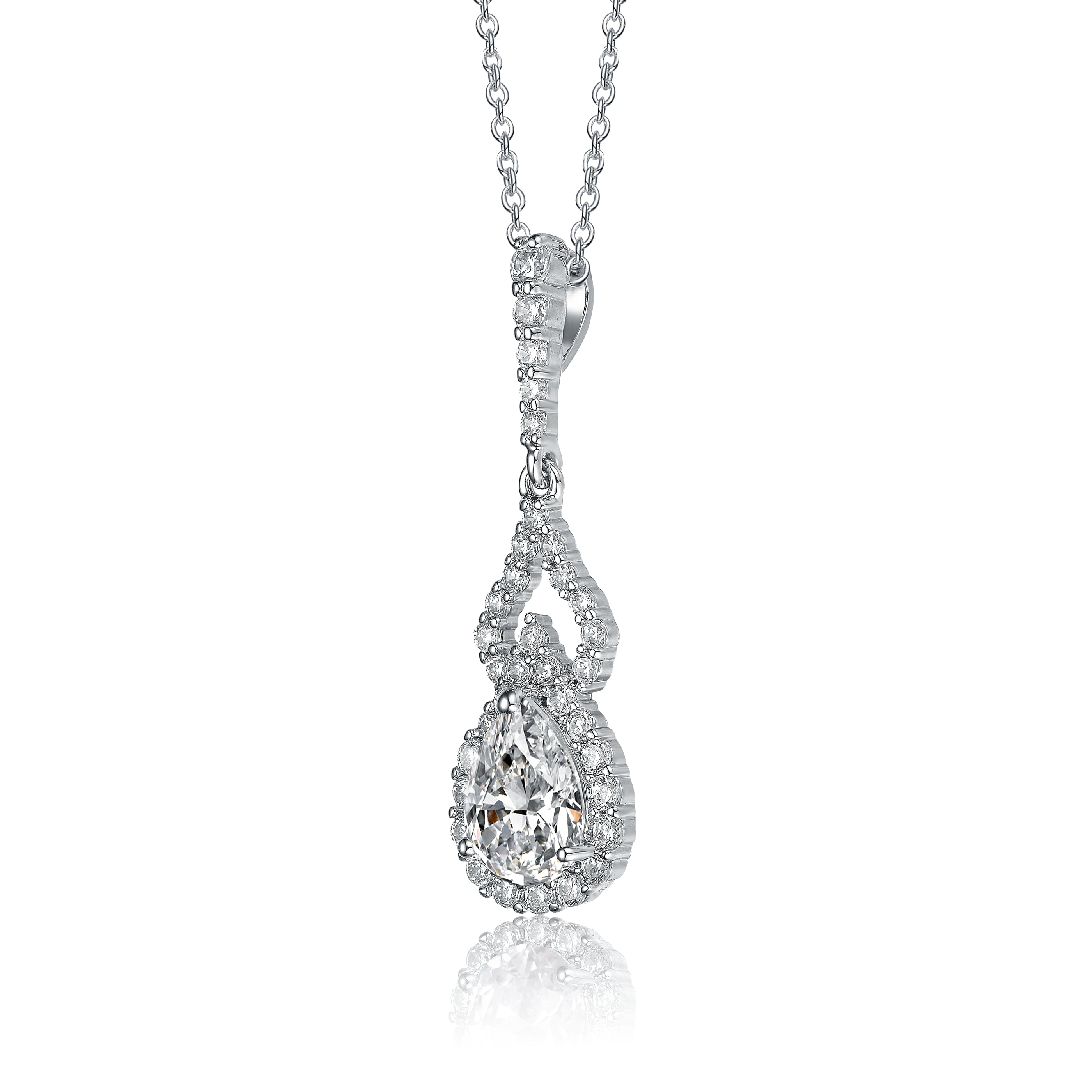 Constance Double Drop Pear Last Pair Necklace GENEVIVE