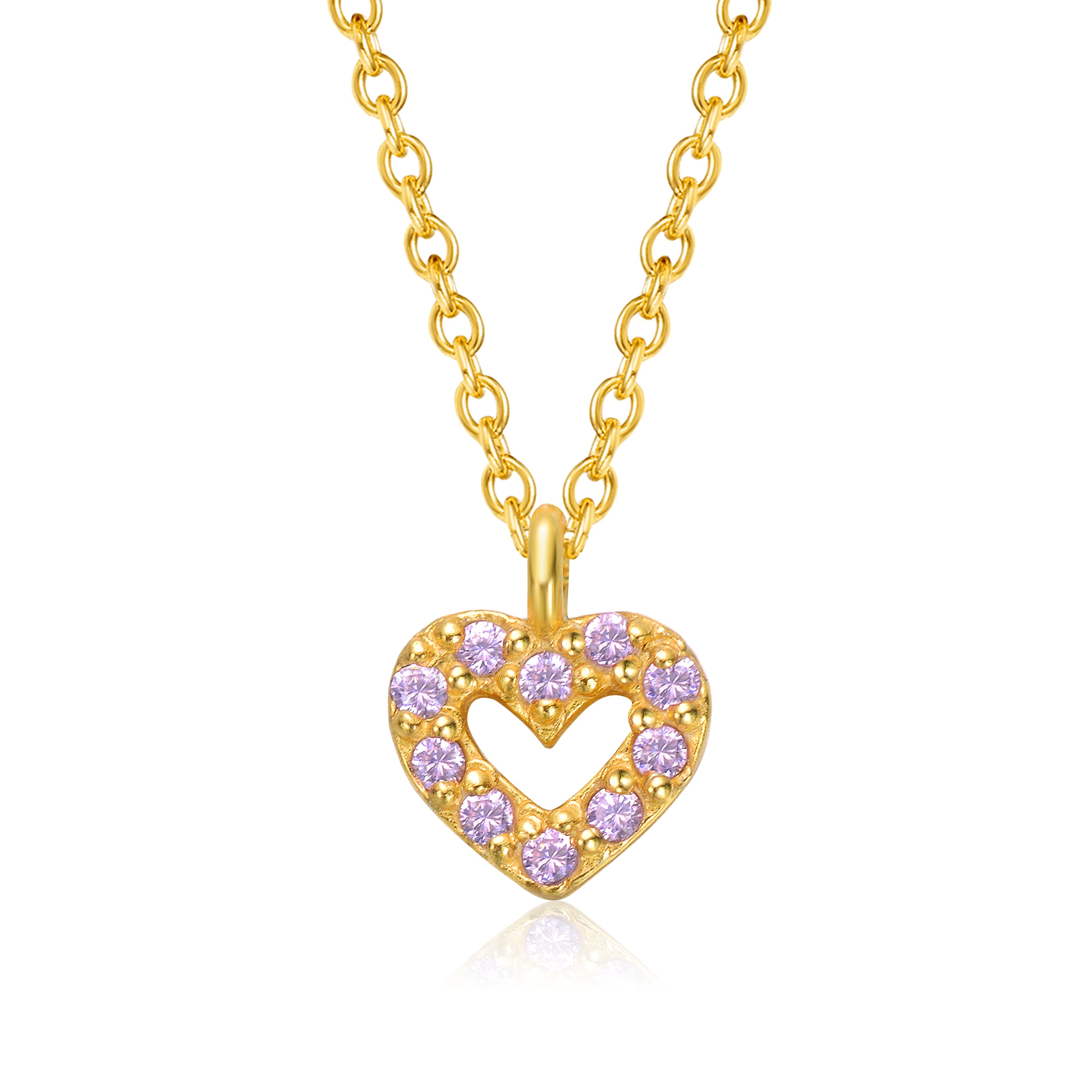 Coralie Dainty Heart Necklace GENEVIVE