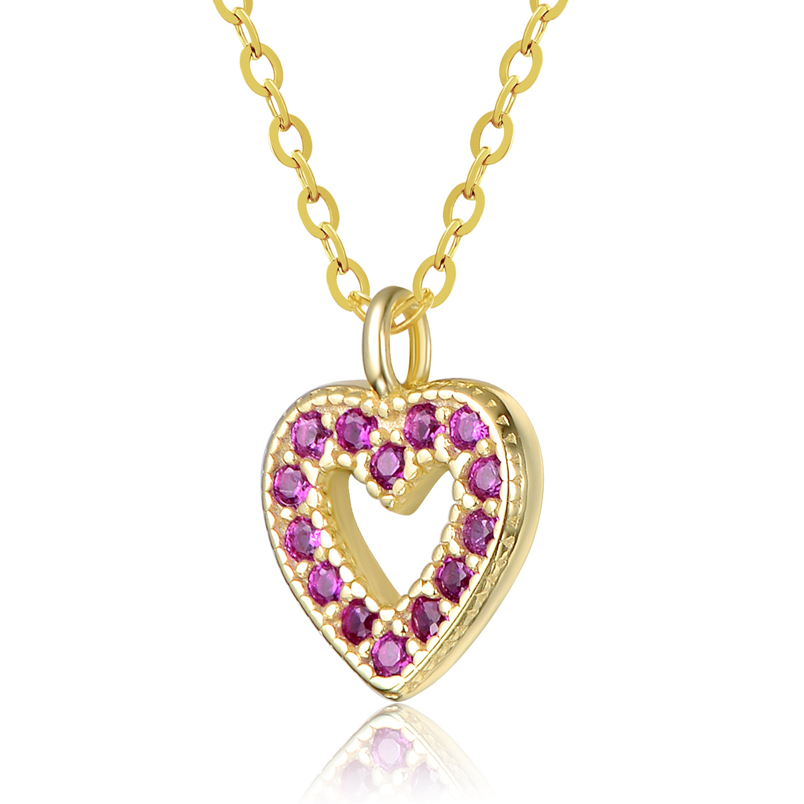 Coralie Dainty Heart Necklace GENEVIVE