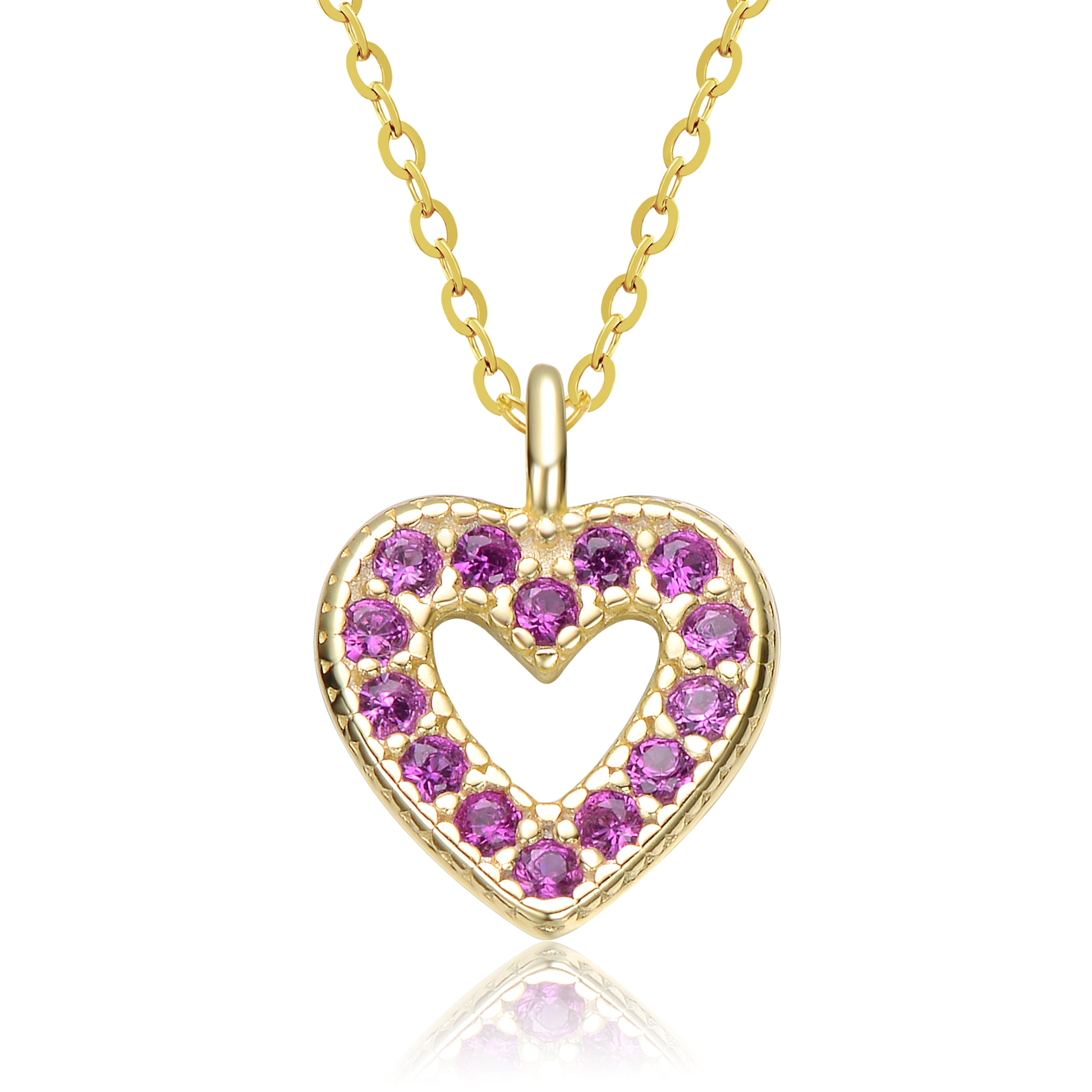Coralie Dainty Heart Necklace GENEVIVE