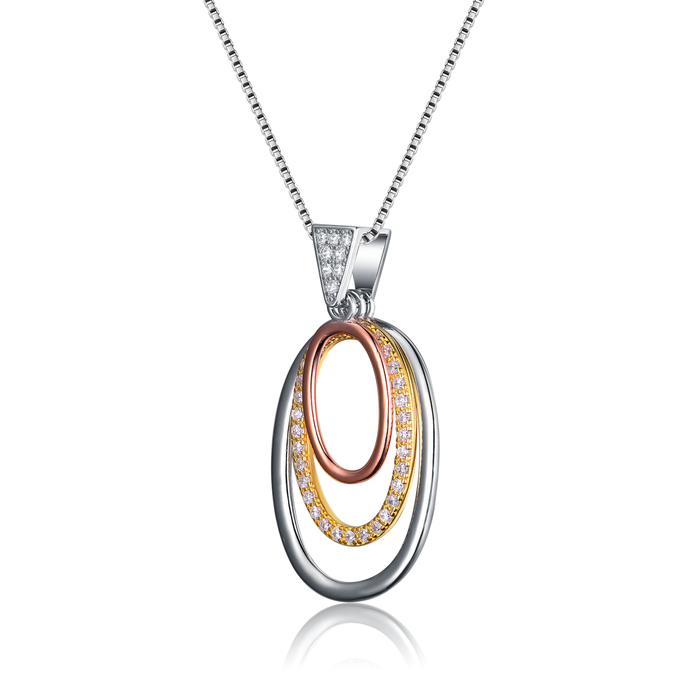 Camille Triple-Ring Collier Necklace GENEVIVE