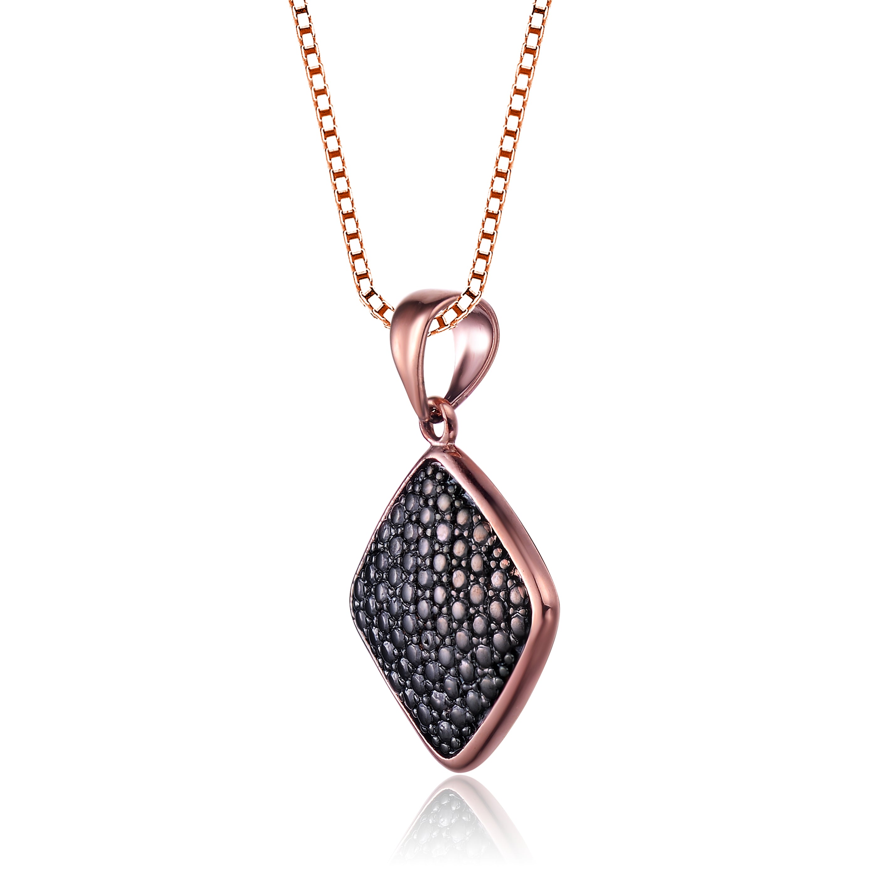 Chloe Black Square Pendent GENEVIVE