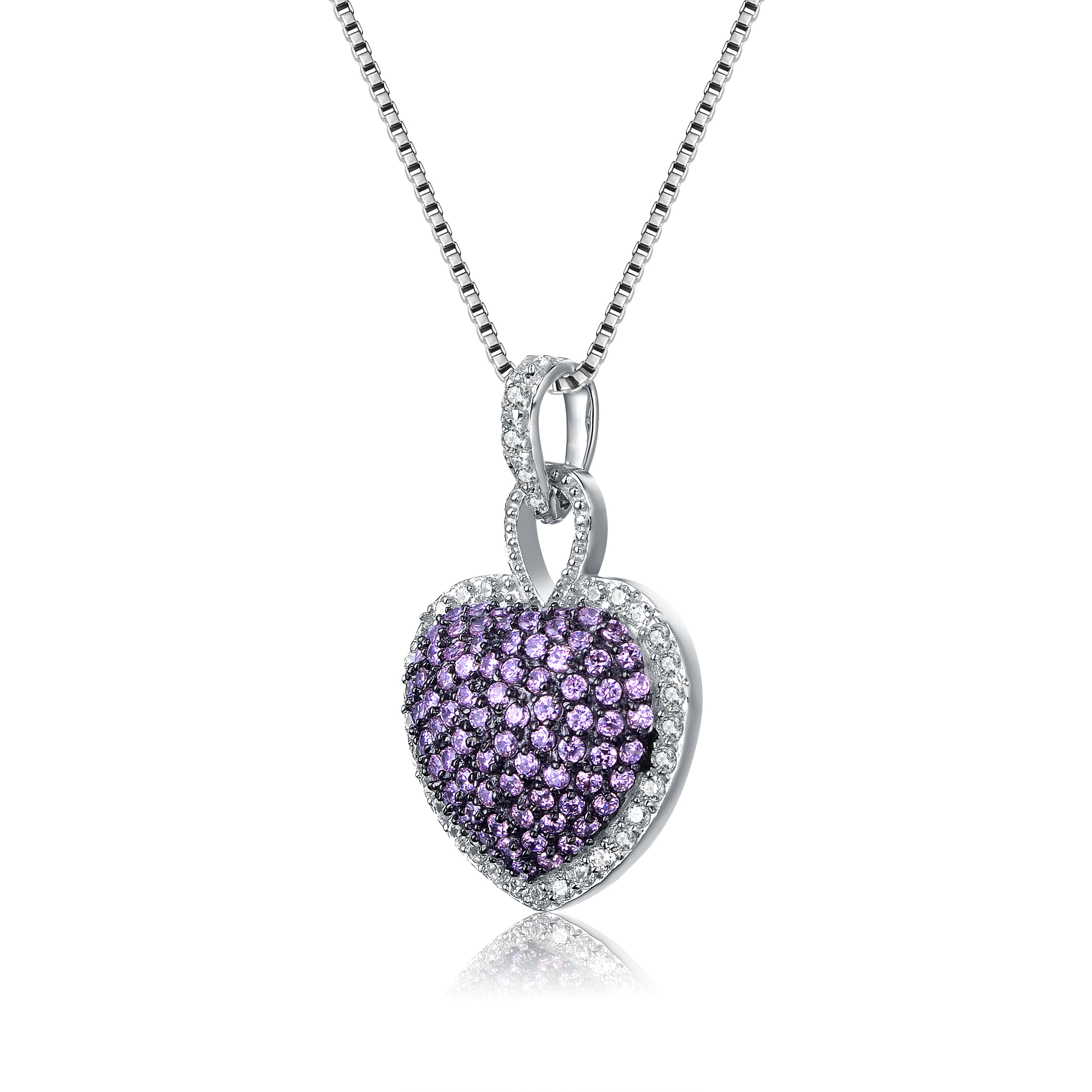 La Roche Light Pink Heart Necklace GENEVIVE