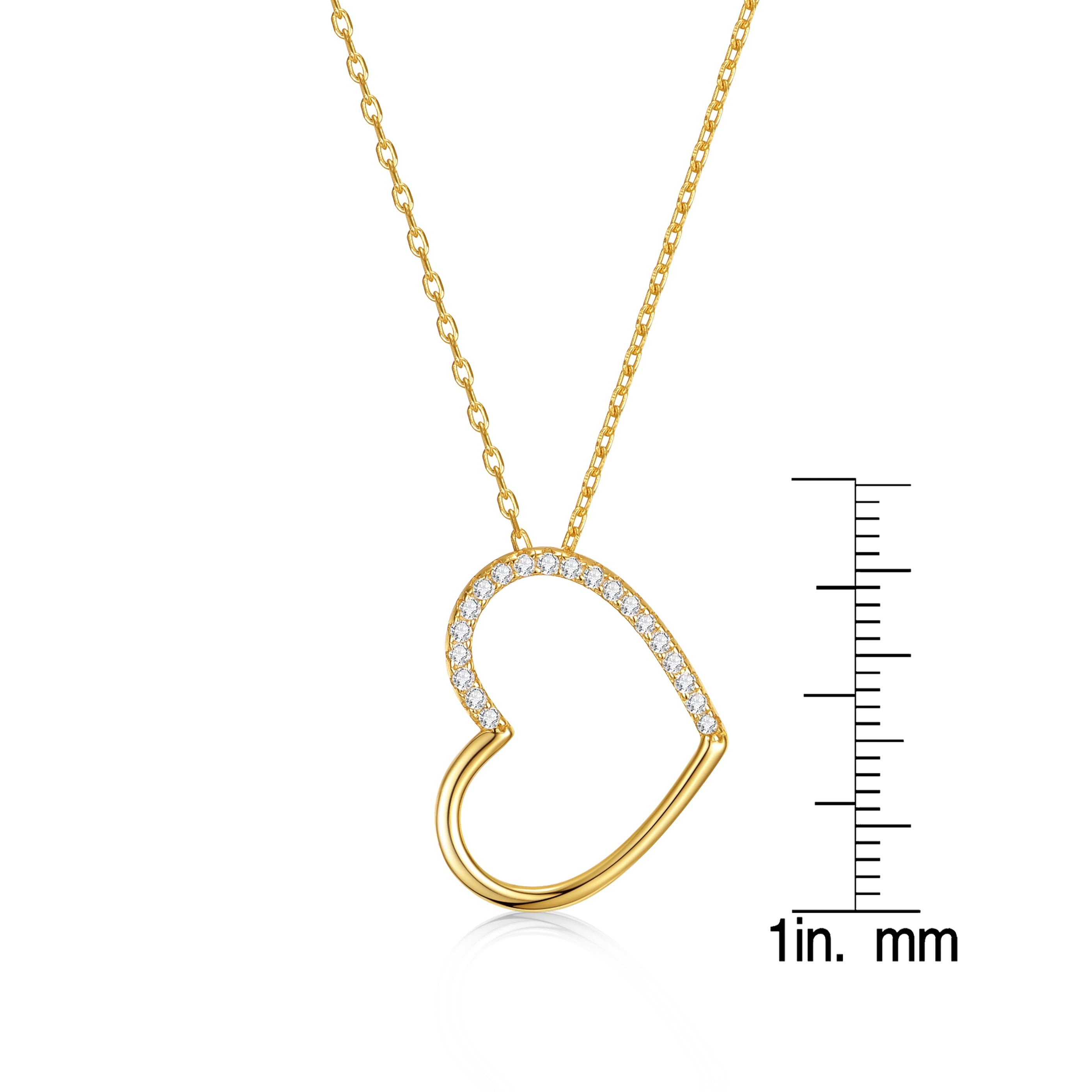 Vilette Modern Heart Necklace GENEVIVE