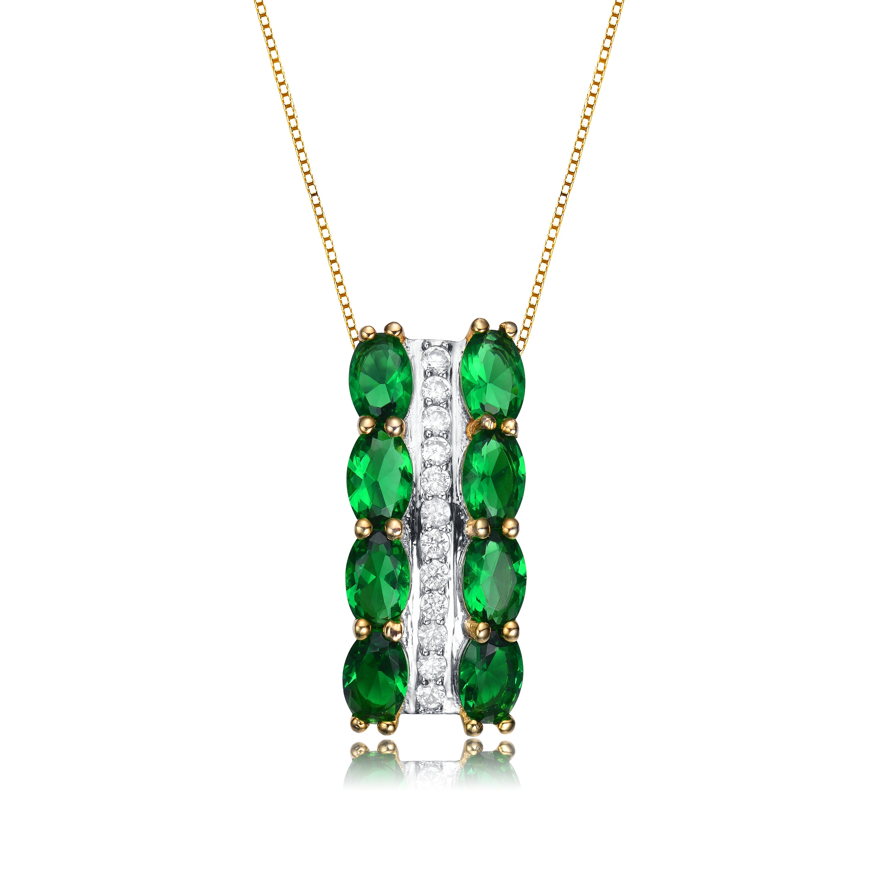 Aurore Vertical Pendant Necklace GENEVIVE