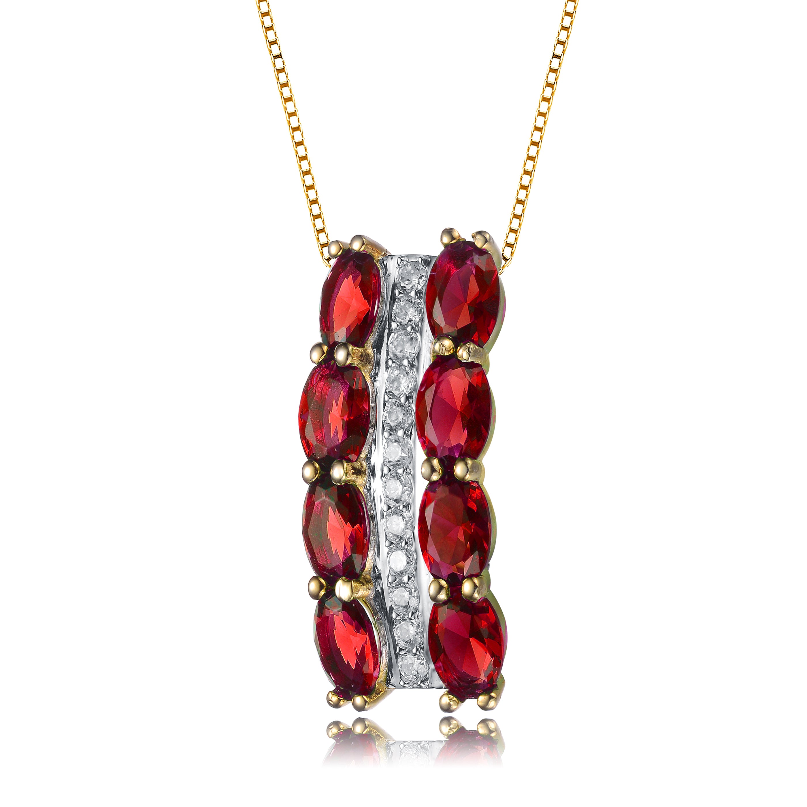 Aurore Vertical Pendant Necklace GENEVIVE