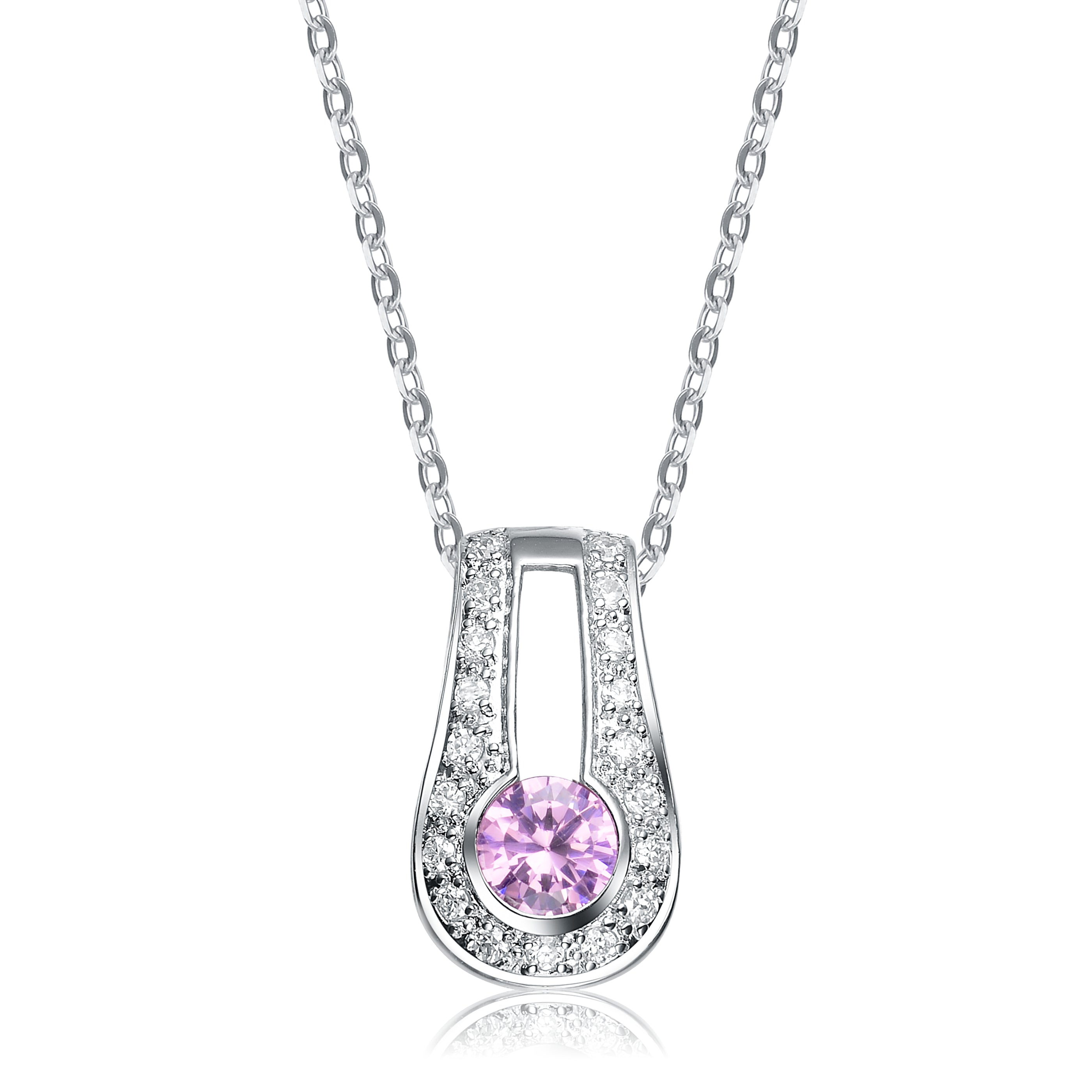Renée Midi Pink Pendant GENEVIVE