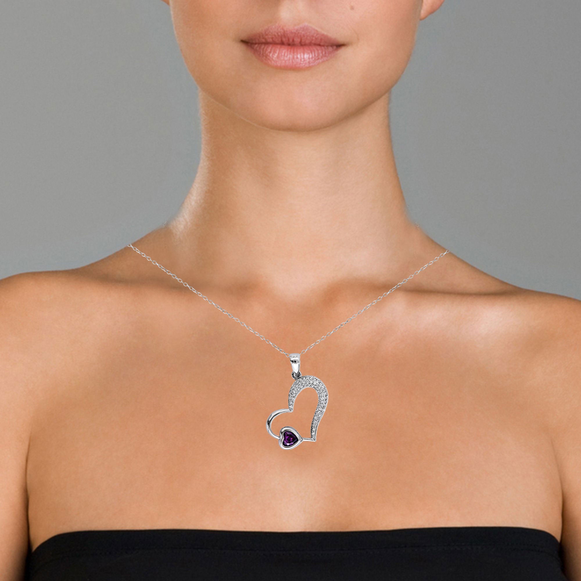 Annette Heart Shape Pendant GENEVIVE