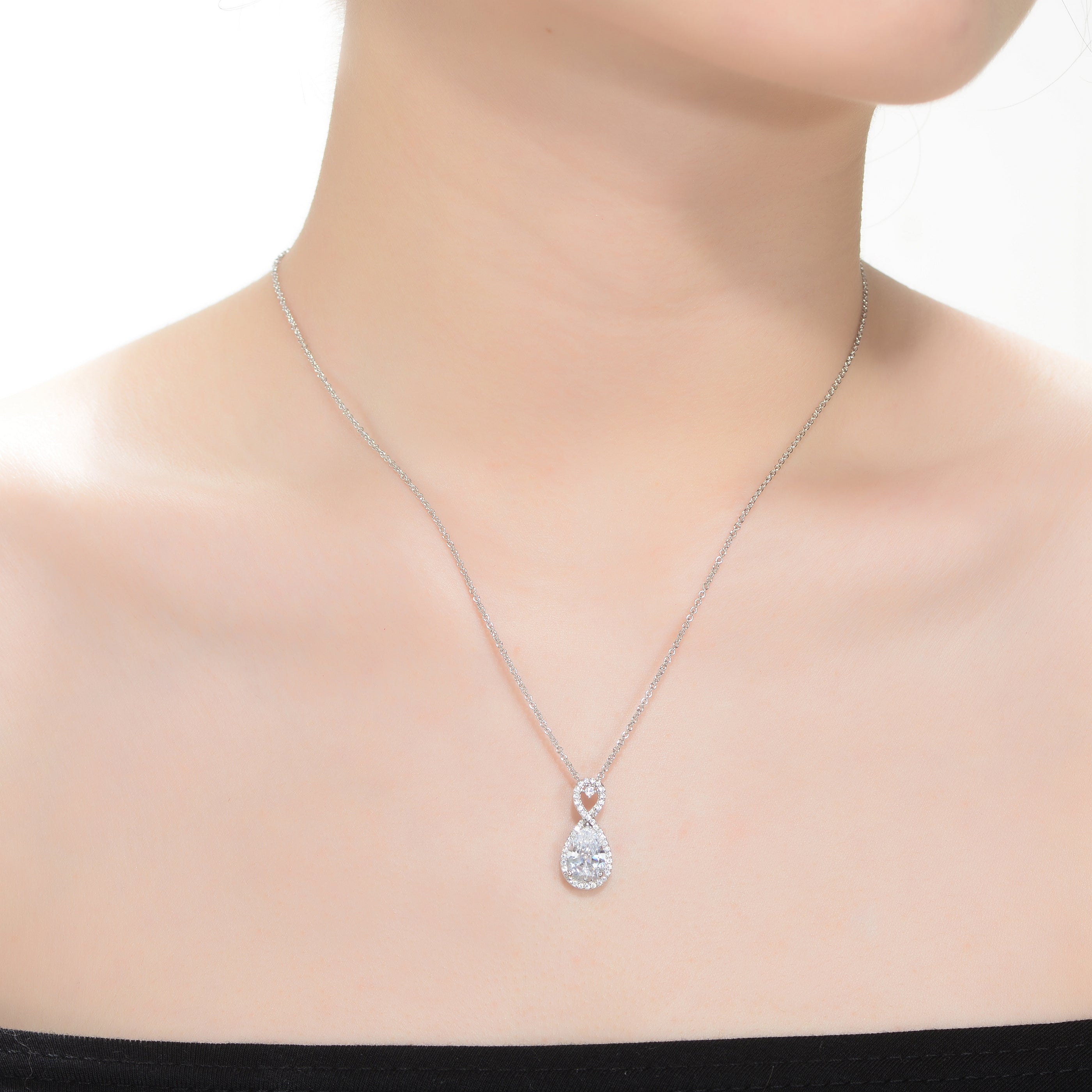 Constante Teardrop Eternity Loop Pendant GENEVIVE