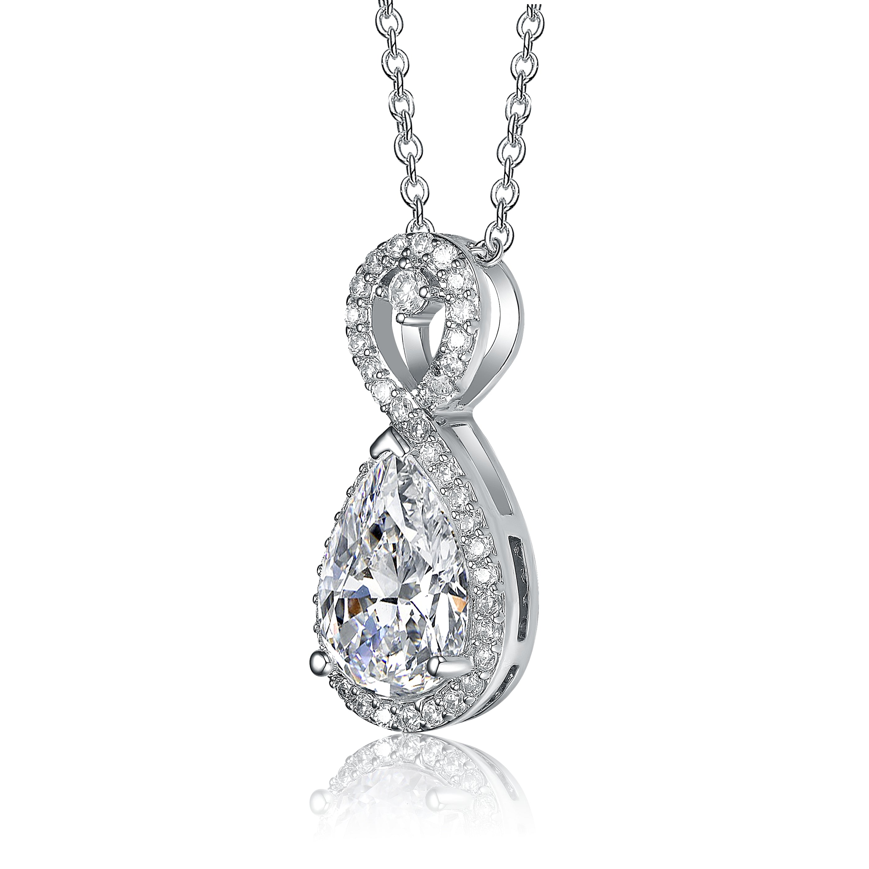 Constante Teardrop Eternity Loop Pendant GENEVIVE