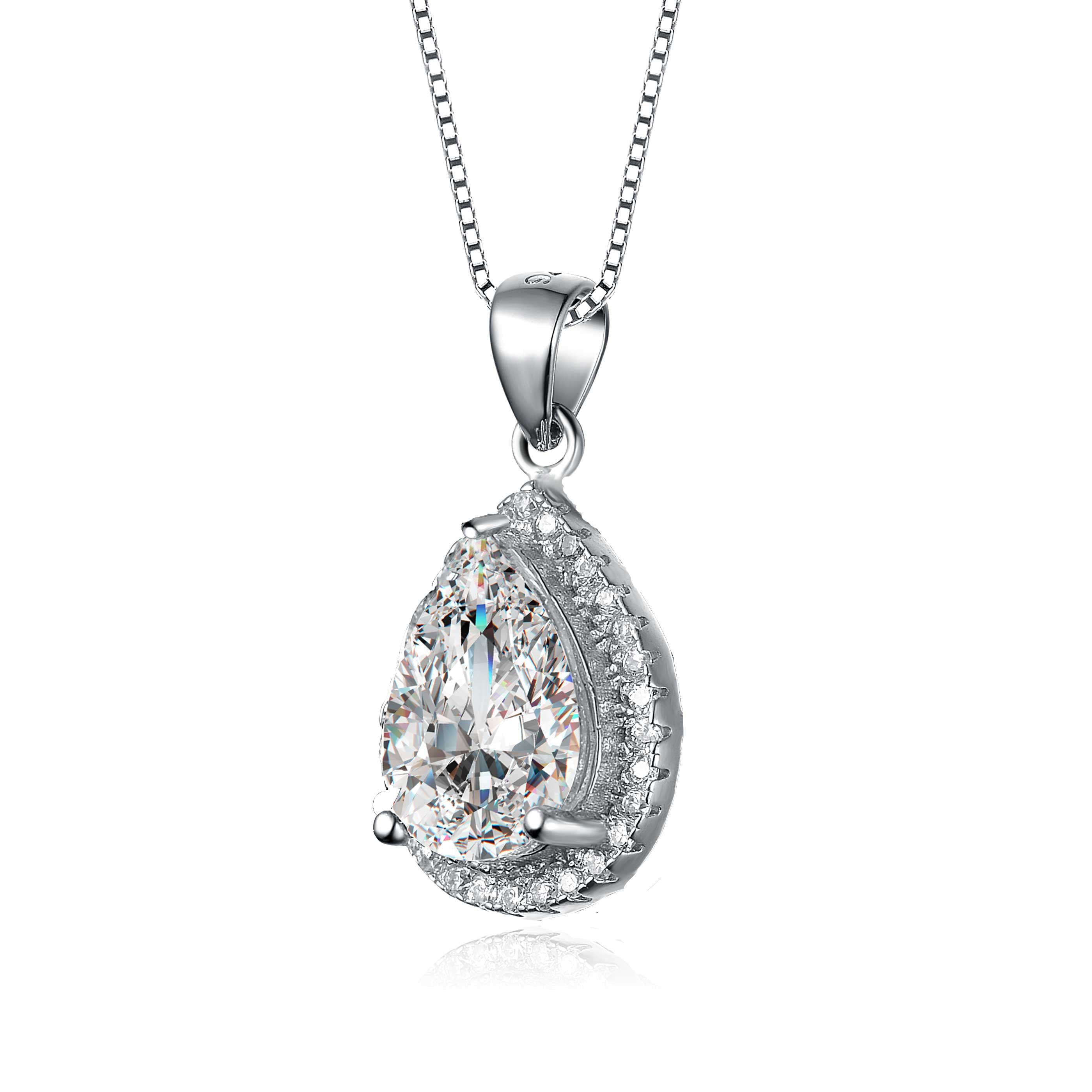 Camille Teardrop Shaped Pendant Necklace GENEVIVE