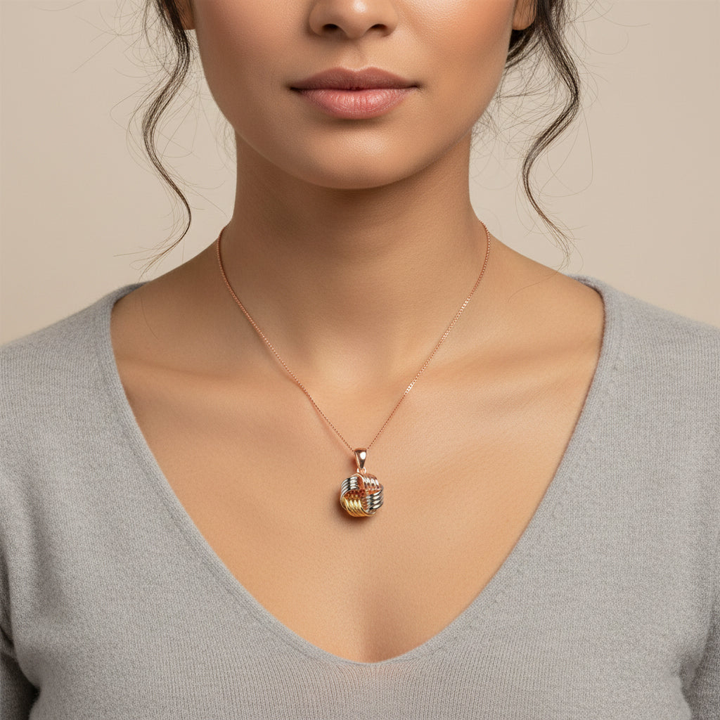 Colette Overlay Knot Necklace GENEVIVE
