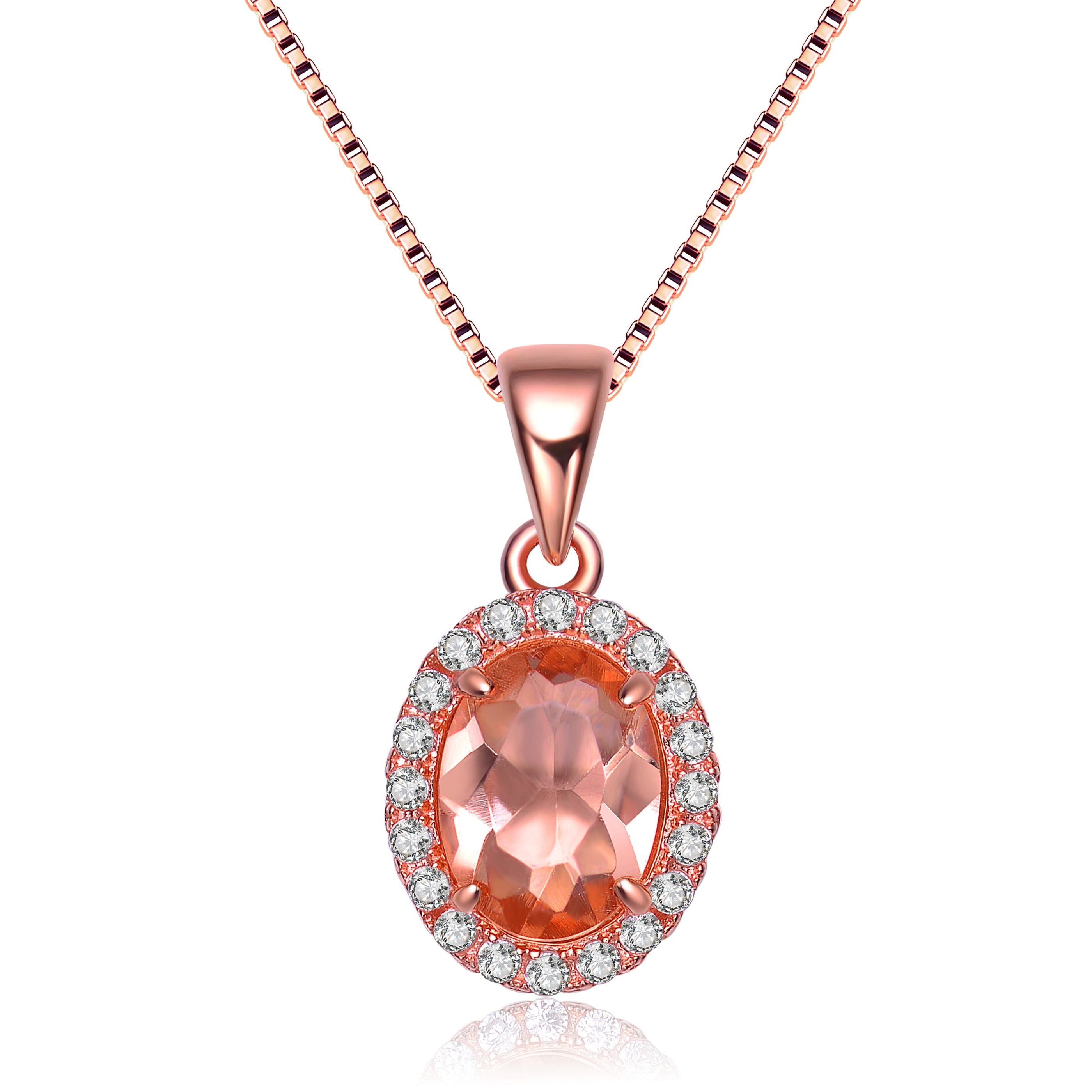 Danielle Champagne Midi Pendant Necklace GENEVIVE