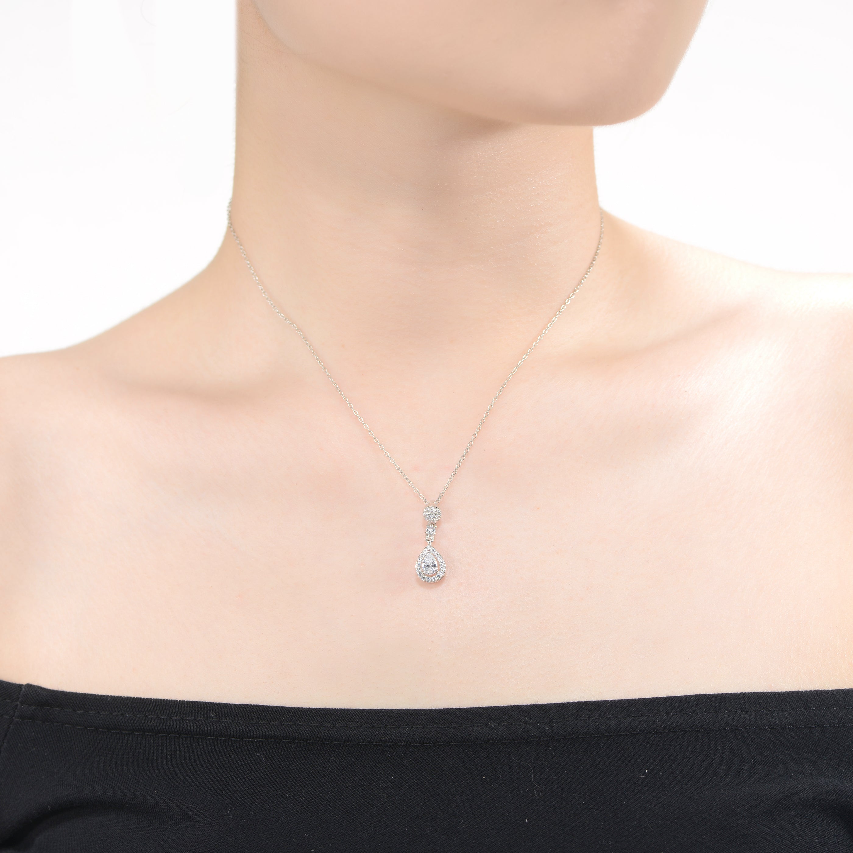 Constance Marquise Teardrop Pendant GENEVIVE