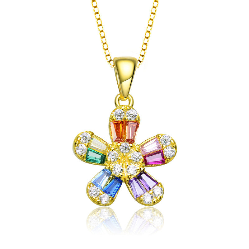Marie Classic Flower Pendant Necklace GENEVIVE