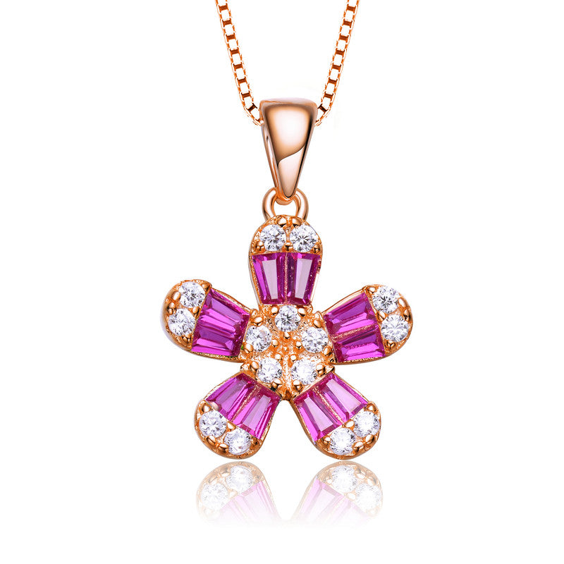 Marie Classic Flower Pendant Necklace GENEVIVE