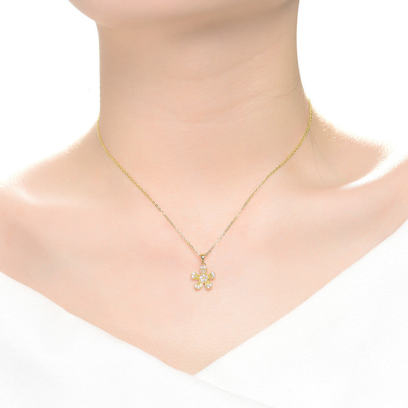 Marie Classic Flower Pendant Necklace GENEVIVE