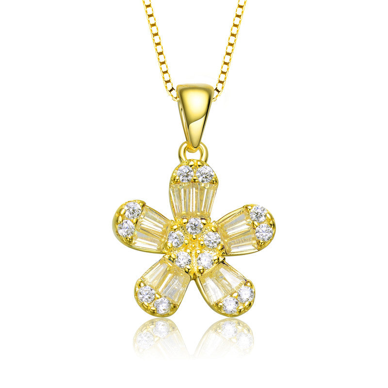 Marie Classic Flower Pendant Necklace GENEVIVE