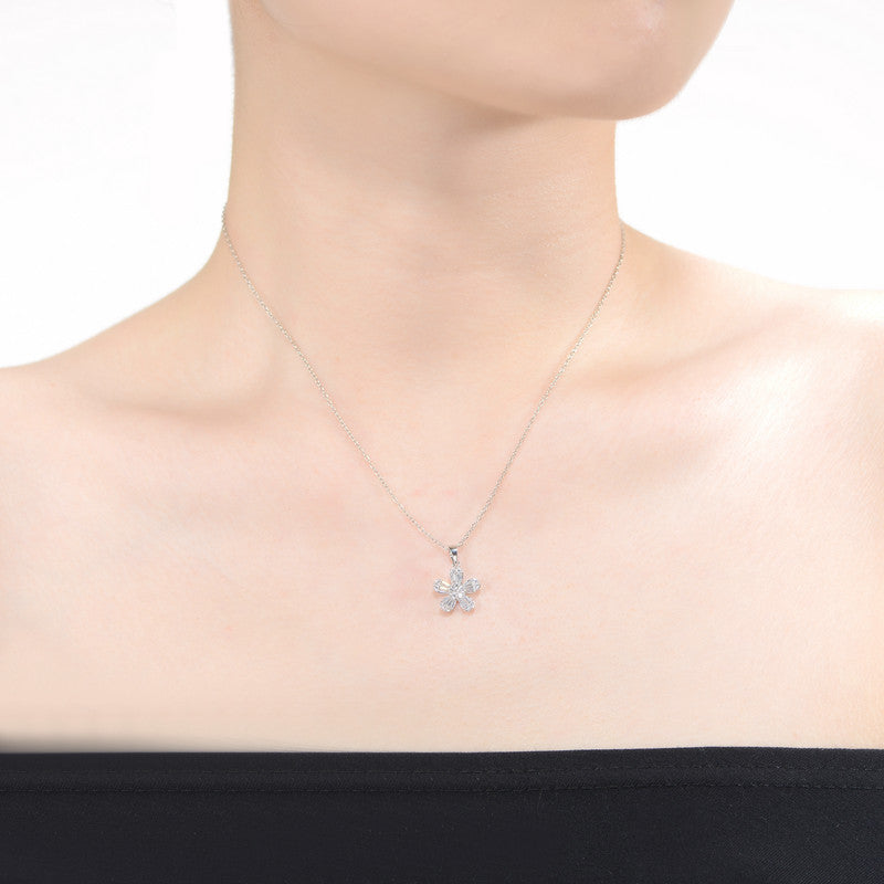 Marie Classic Flower Pendant Necklace GENEVIVE