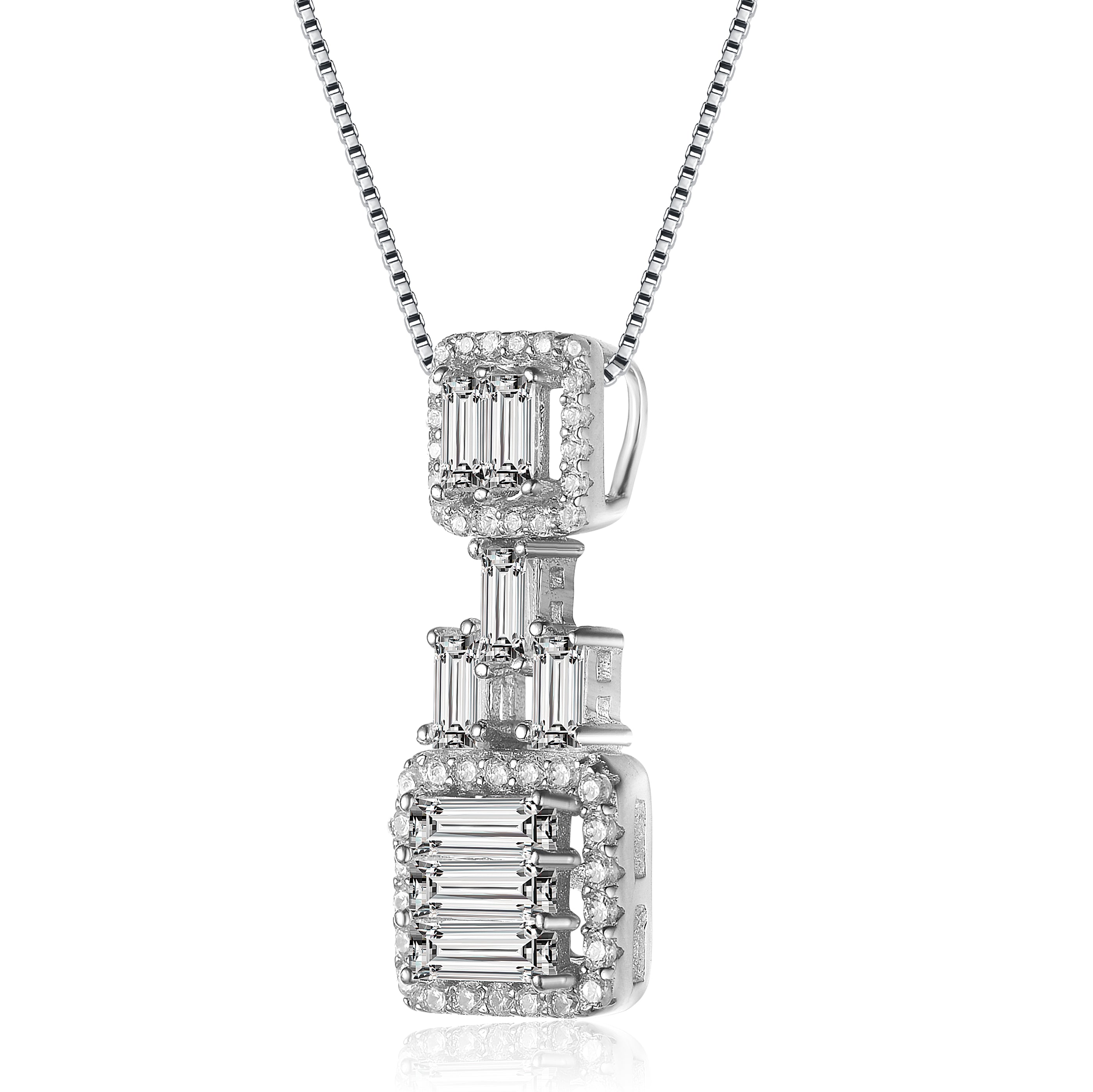Déco Cube Pendant Necklace GENEVIVE