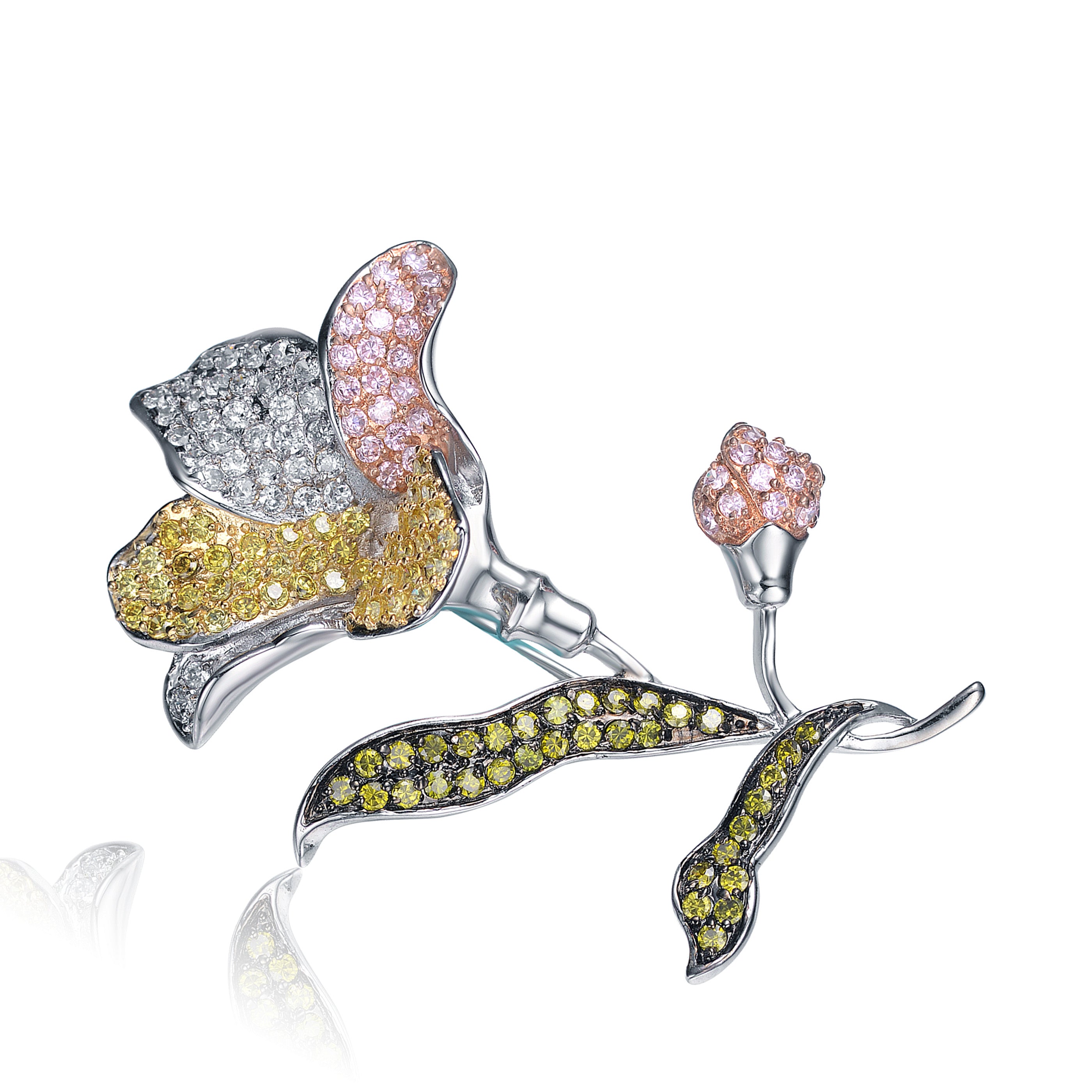Neutral Flower Pin GENEVIVE