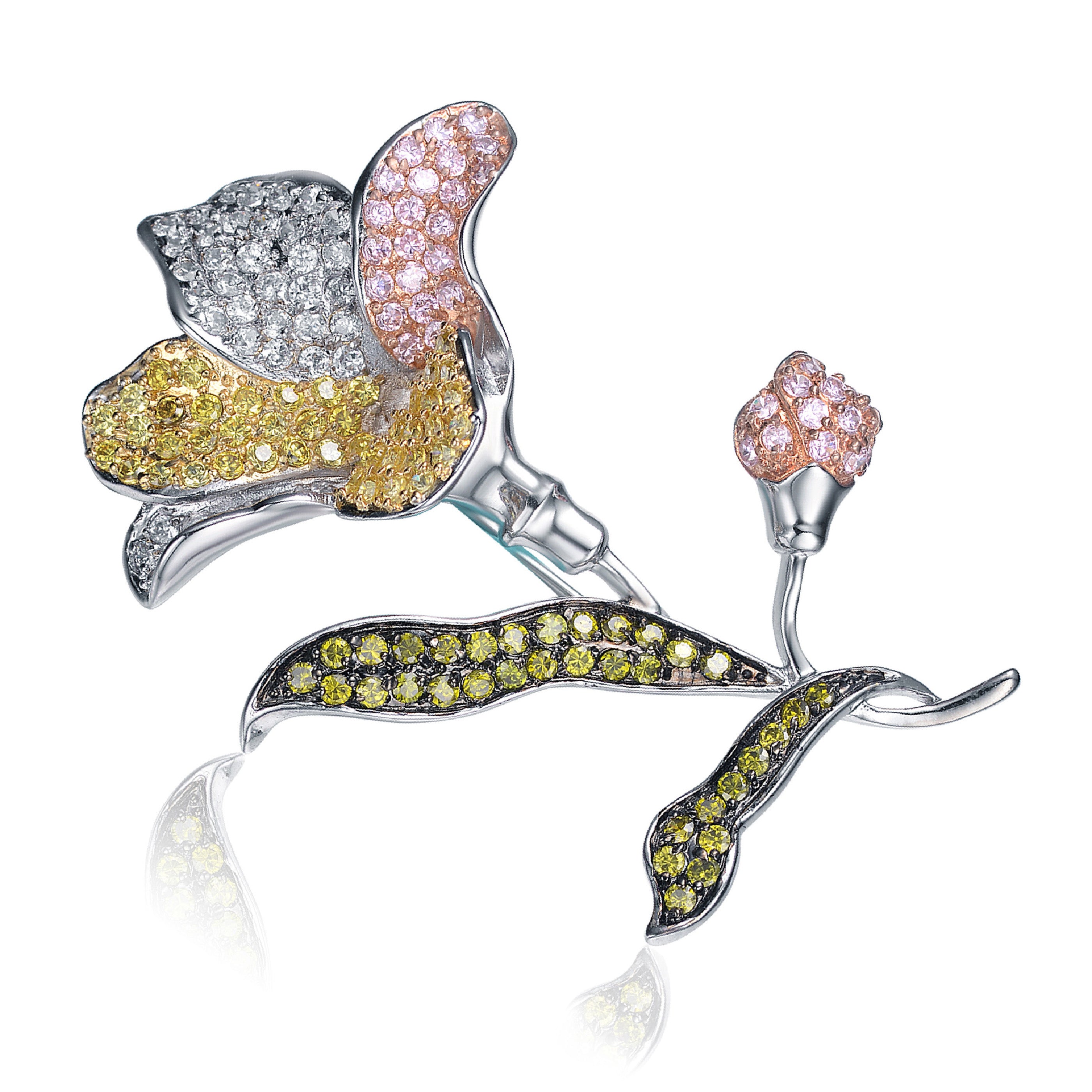 Neutral Flower Pin GENEVIVE