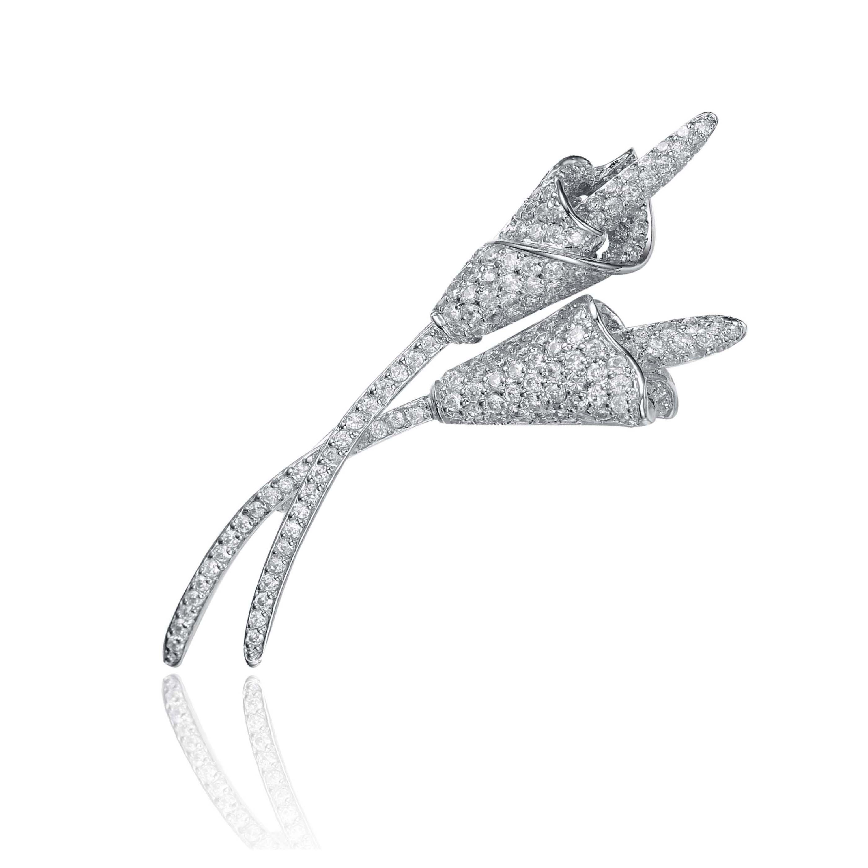 Colette White Pin GENEVIVE