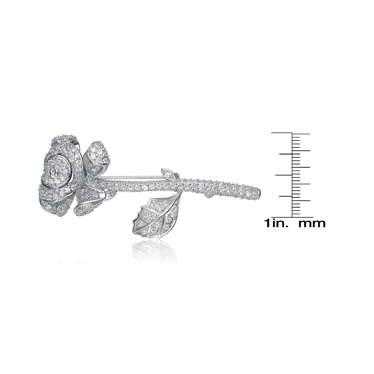 Camille Dainty Rose Pin GENEVIVE