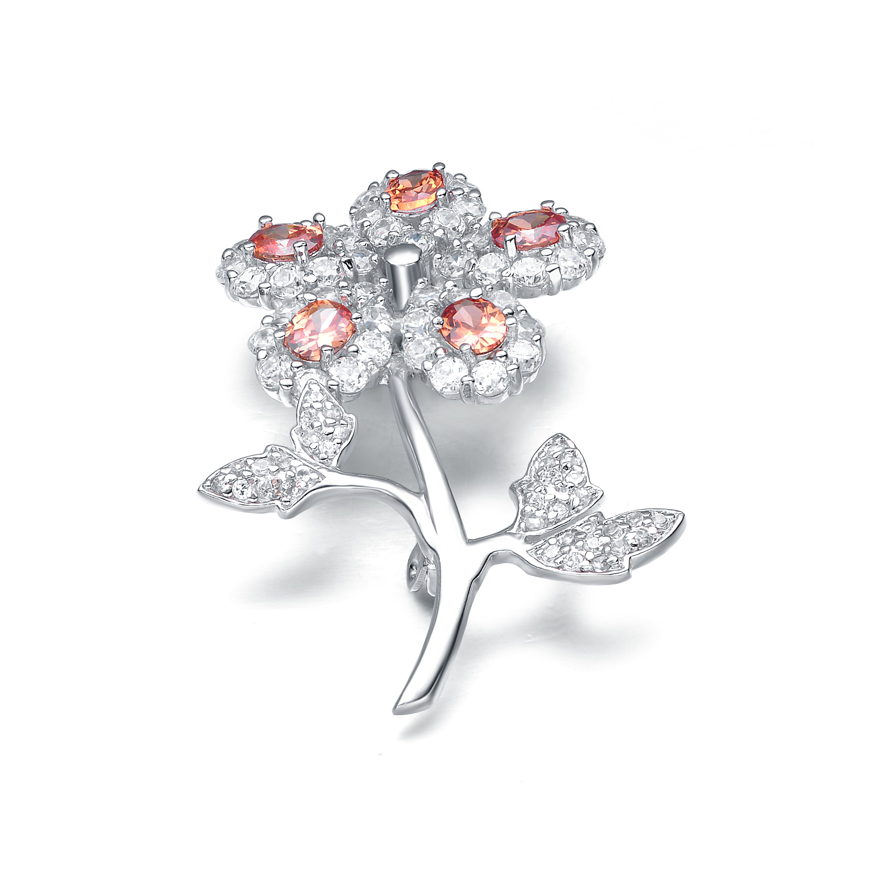 Lisette Champagne Flower Shape Pin GENEVIVE