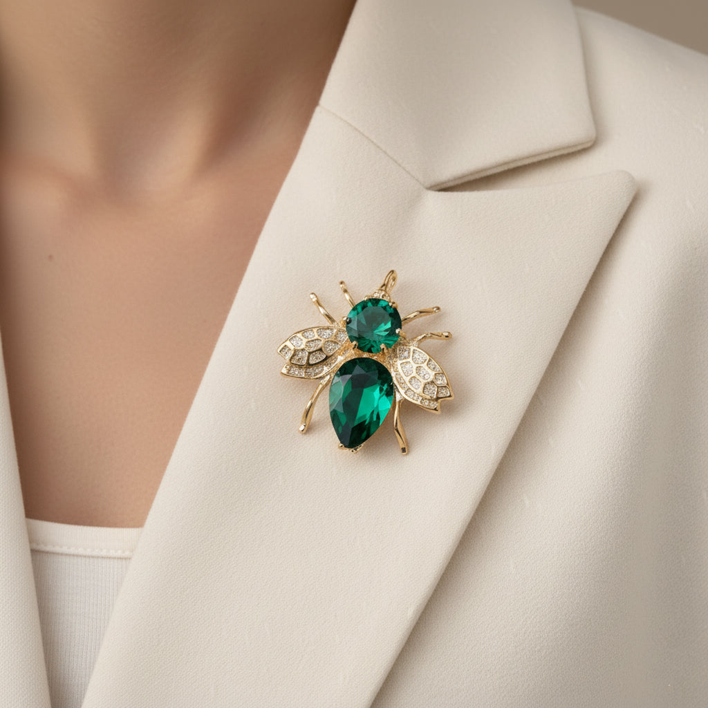 Pauline With Colored Bee Pin GENEVIVE