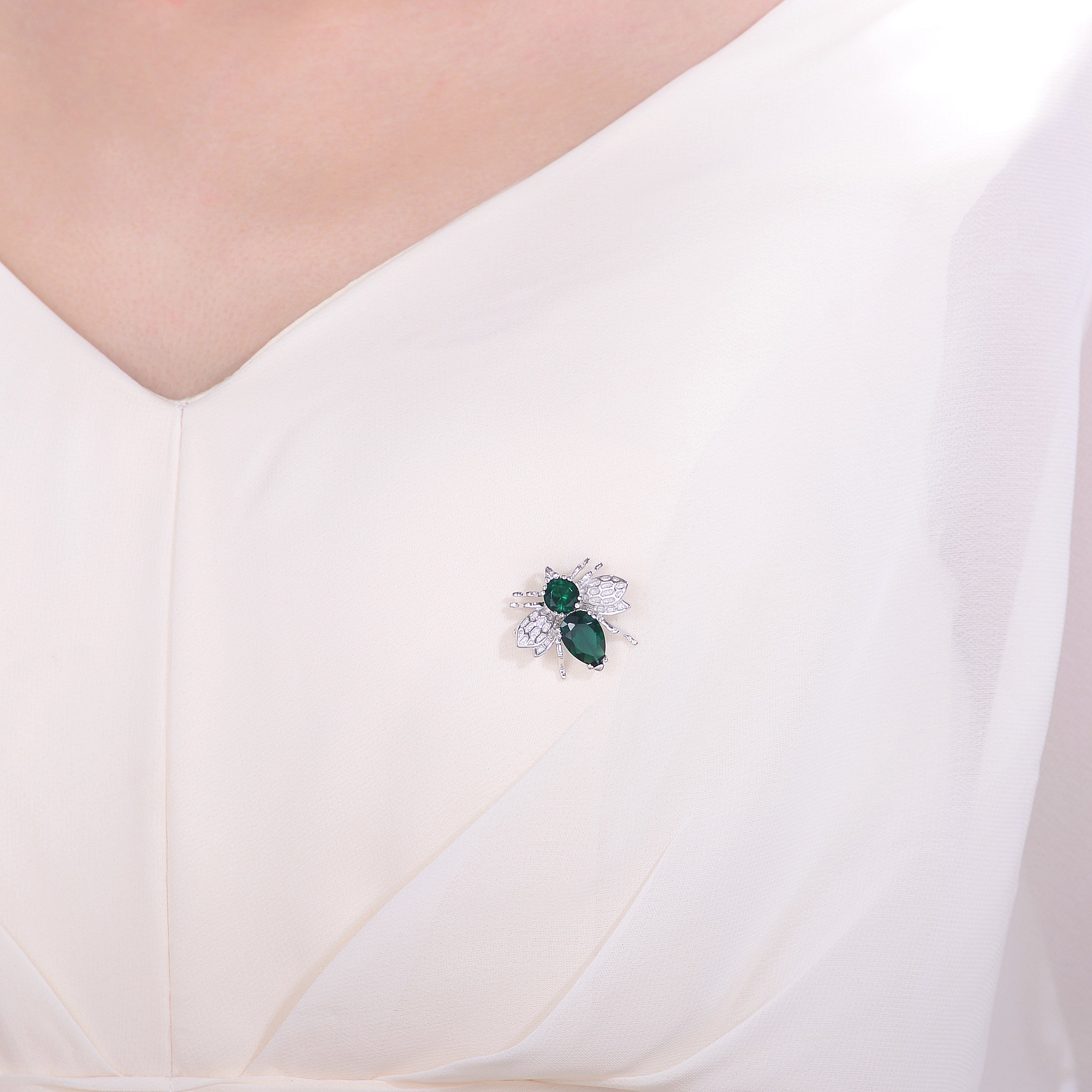 Pauline With Colored Bee Pin GENEVIVE