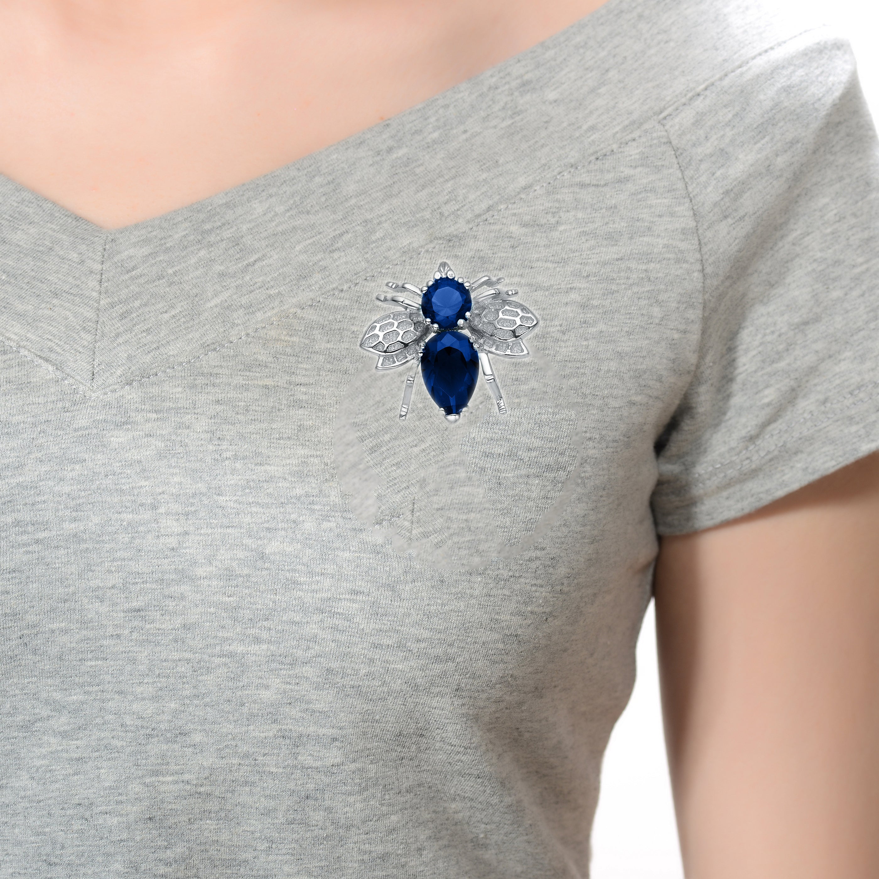 Pauline With Colored Bee Pin GENEVIVE